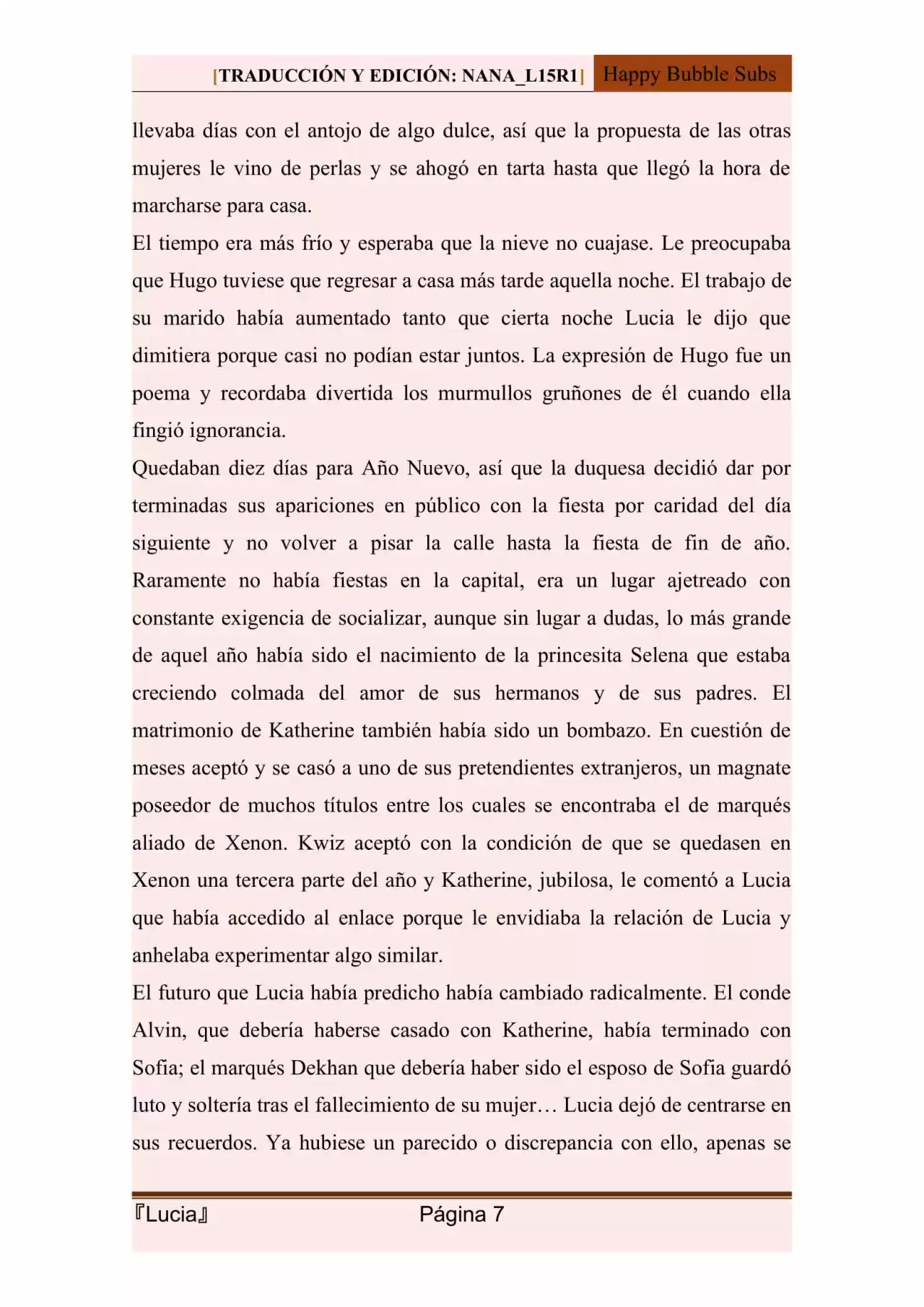 Lucia (Novela) - Capítulo 109 - Página 7 - LectorTMOo