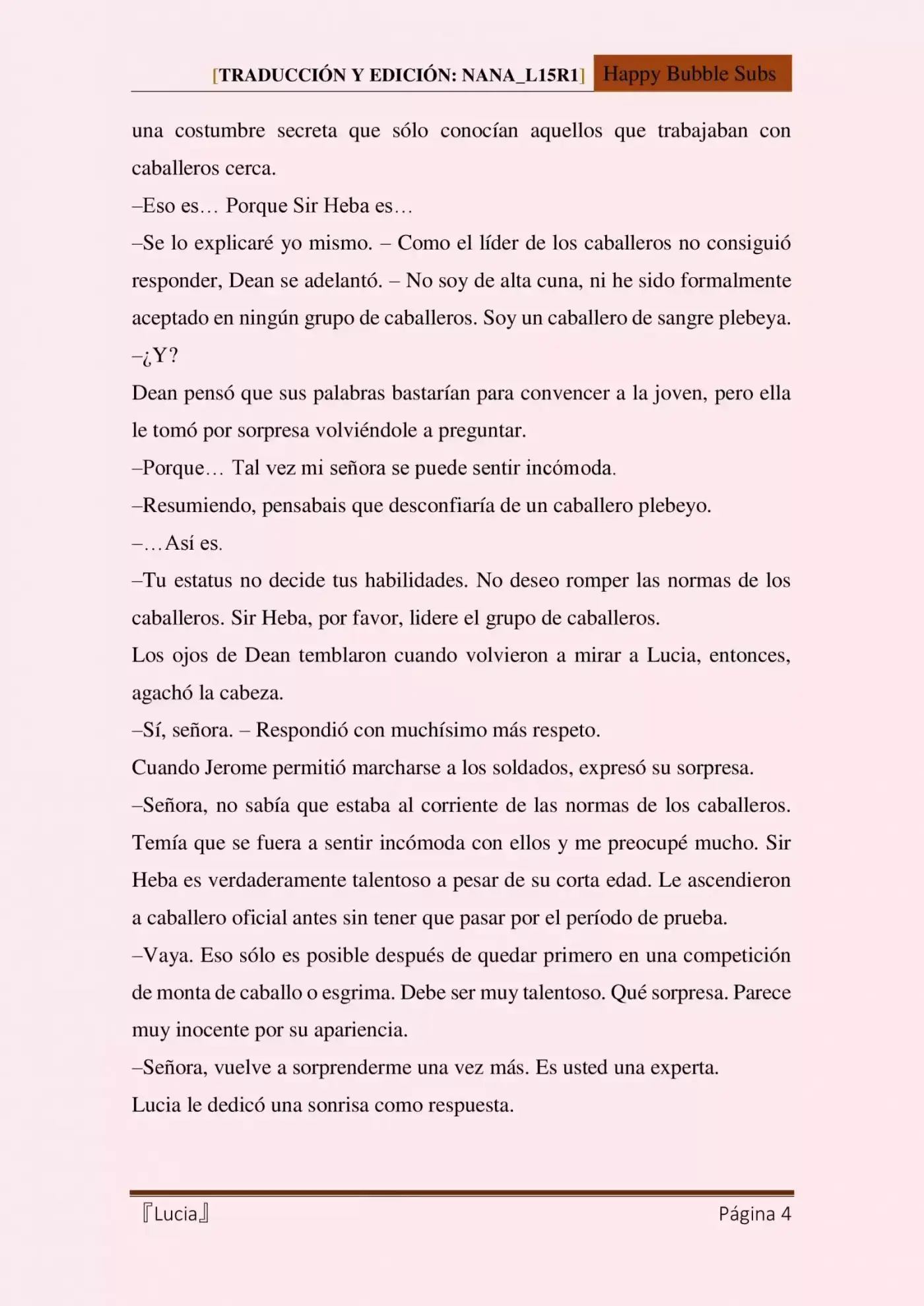 Lucia (Novela) - Capítulo 11 - Página 4 - LectorTMOo