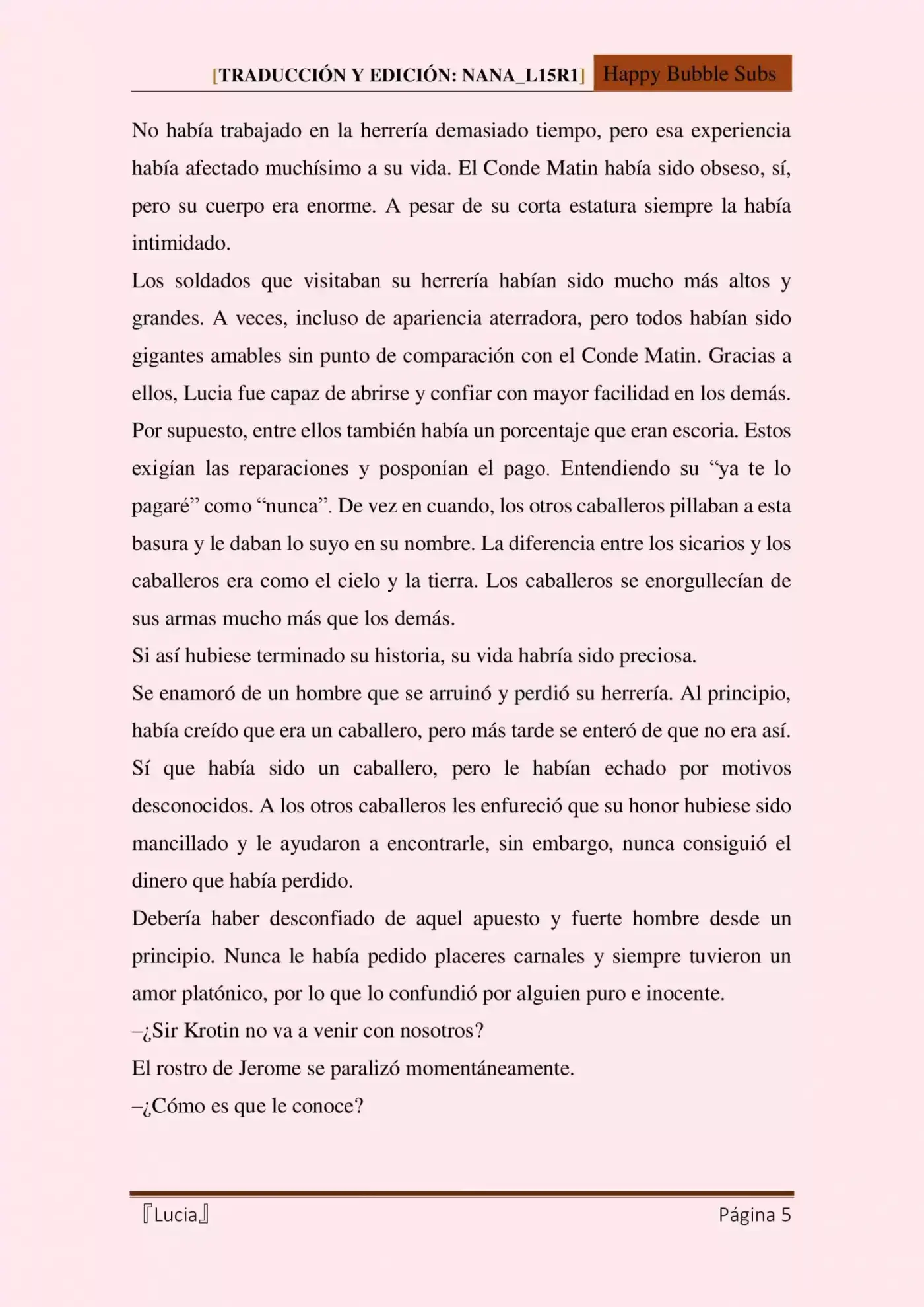 Lucia (Novela) - Capítulo 11 - Página 5 - LectorTMOo