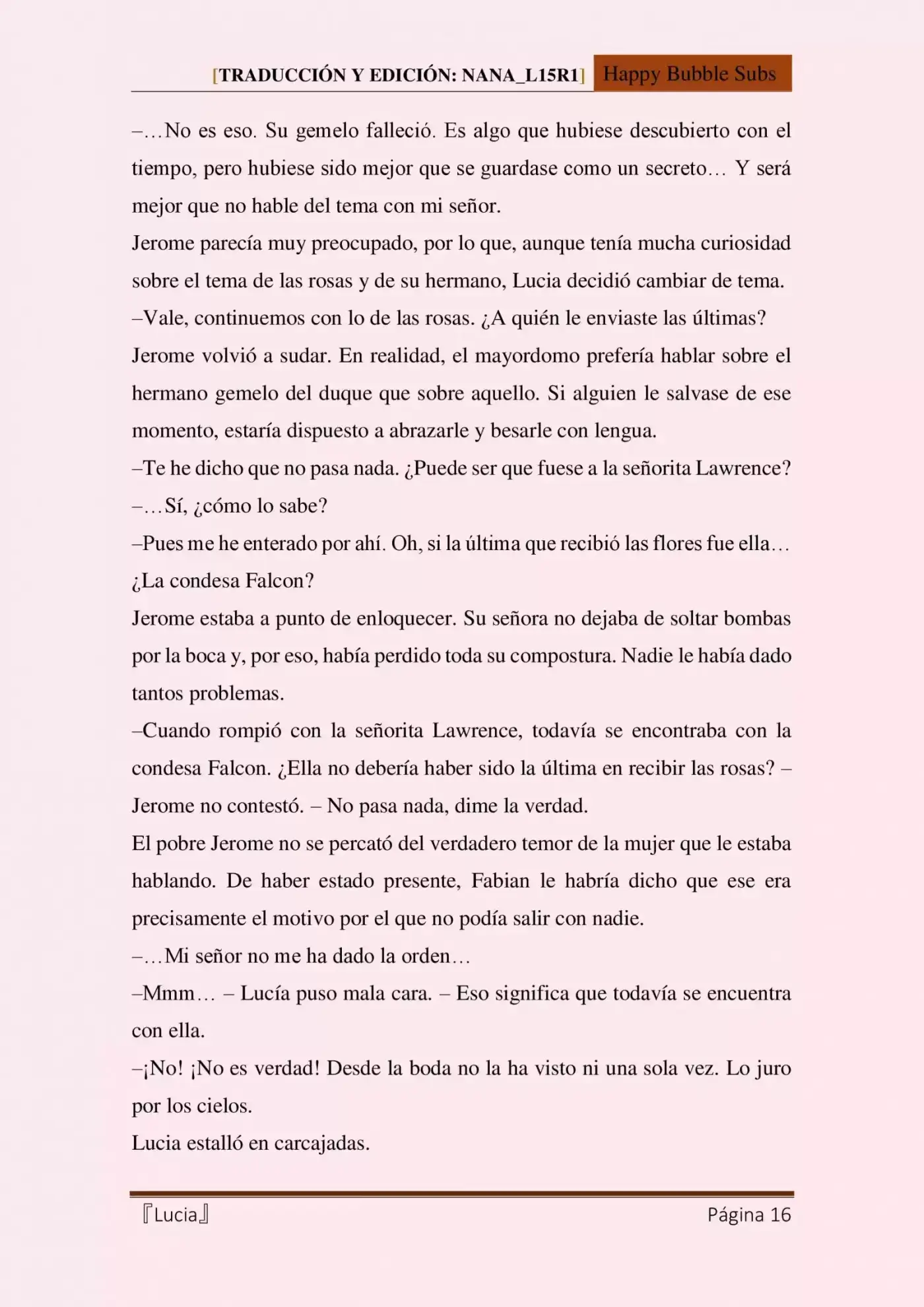 Lucia (Novela) - Capítulo 11 - Página 16 - LectorTMOo