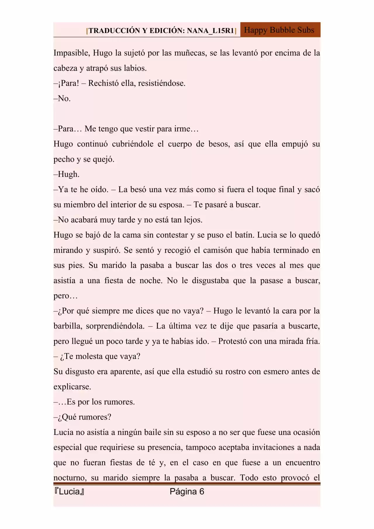 Lucia (Novela) - Capítulo 110 - Página 6 - LectorTMOo