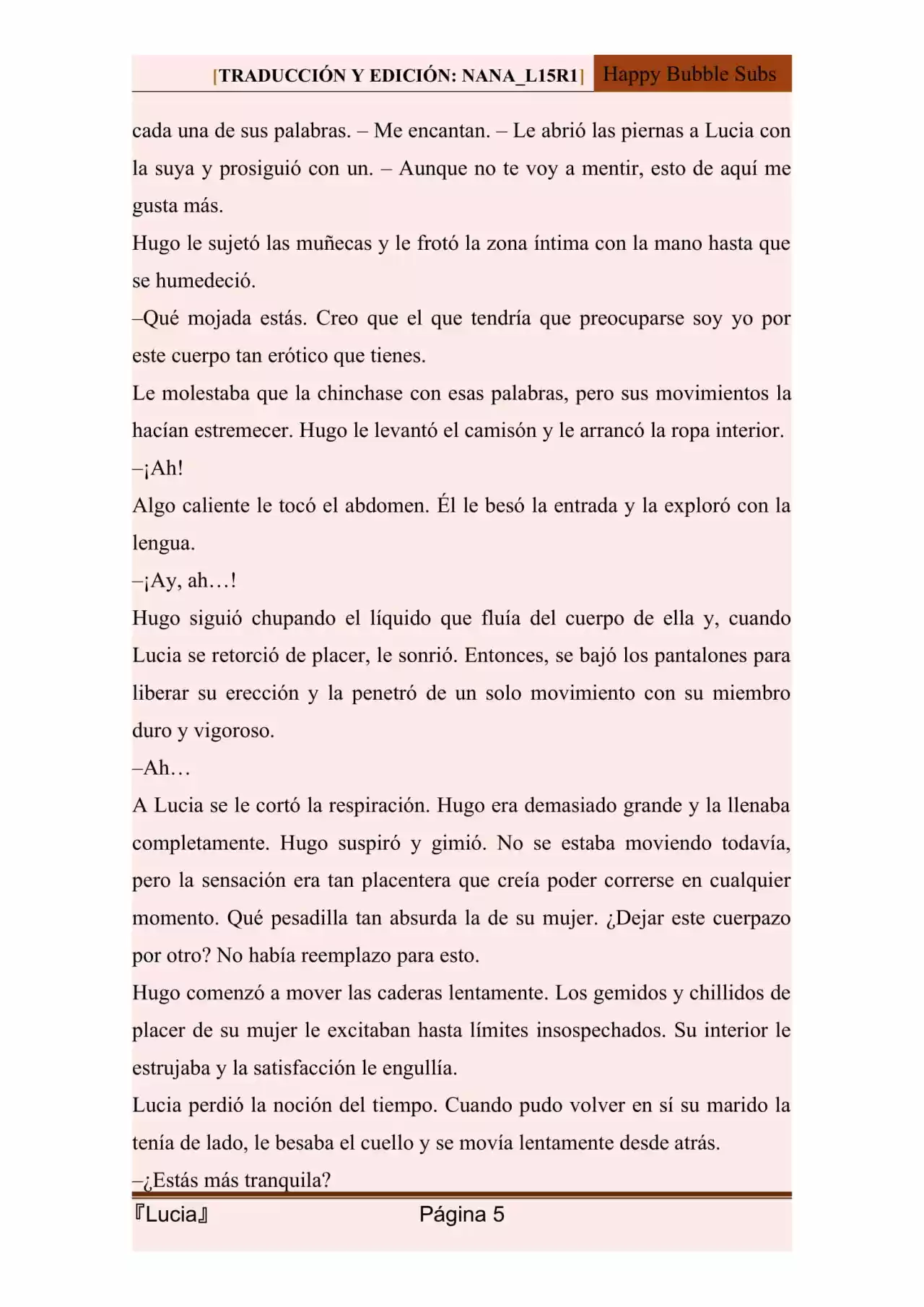 Lucia (Novela) - Capítulo 111 - Página 5 - LectorTMOo