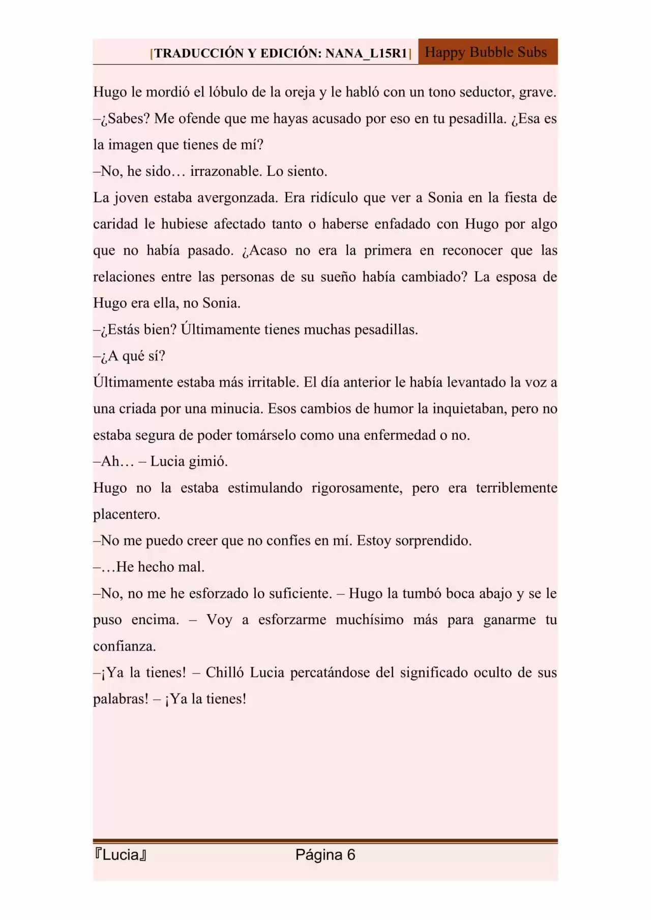 Lucia (Novela) - Capítulo 111 - Página 6 - LectorTMOo