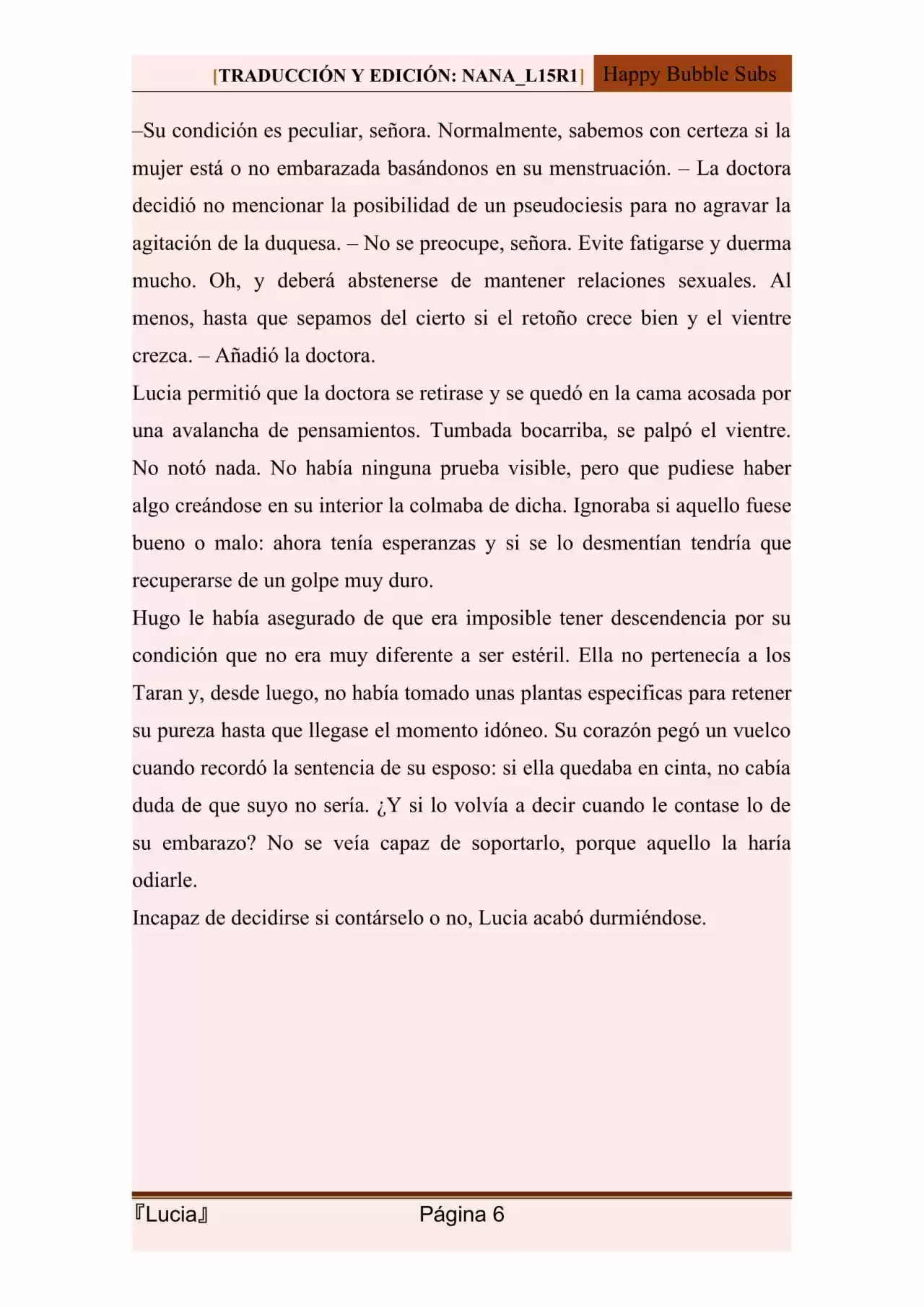 Lucia (Novela) - Capítulo 112 - Página 6 - LectorTMOo
