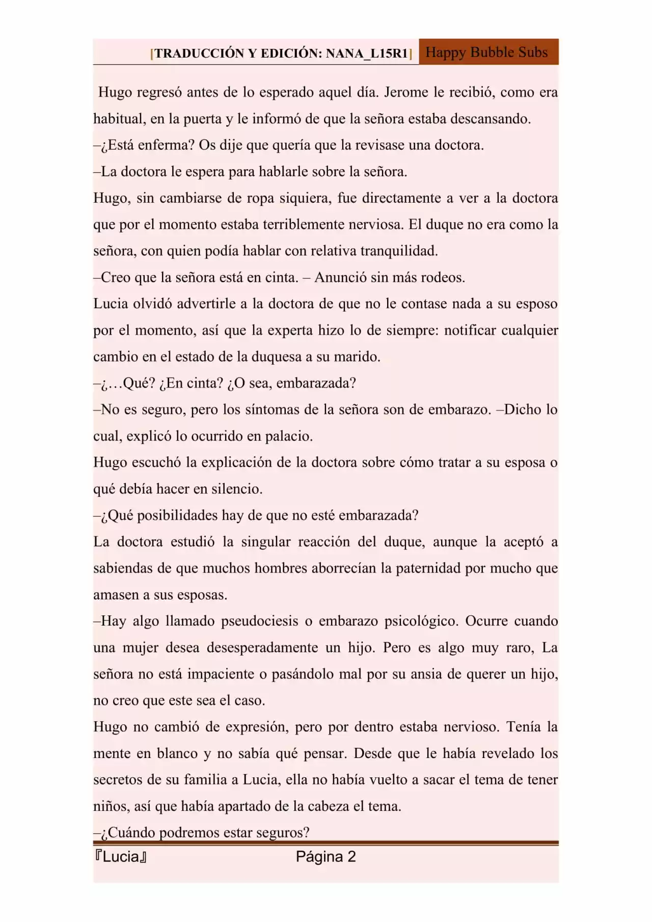 Lucia (Novela) - Capítulo 113 - Página 2 - LectorTMOo