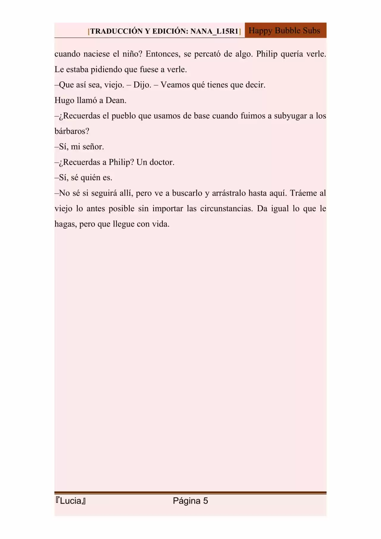 Lucia (Novela) - Capítulo 113 - Página 5 - LectorTMOo