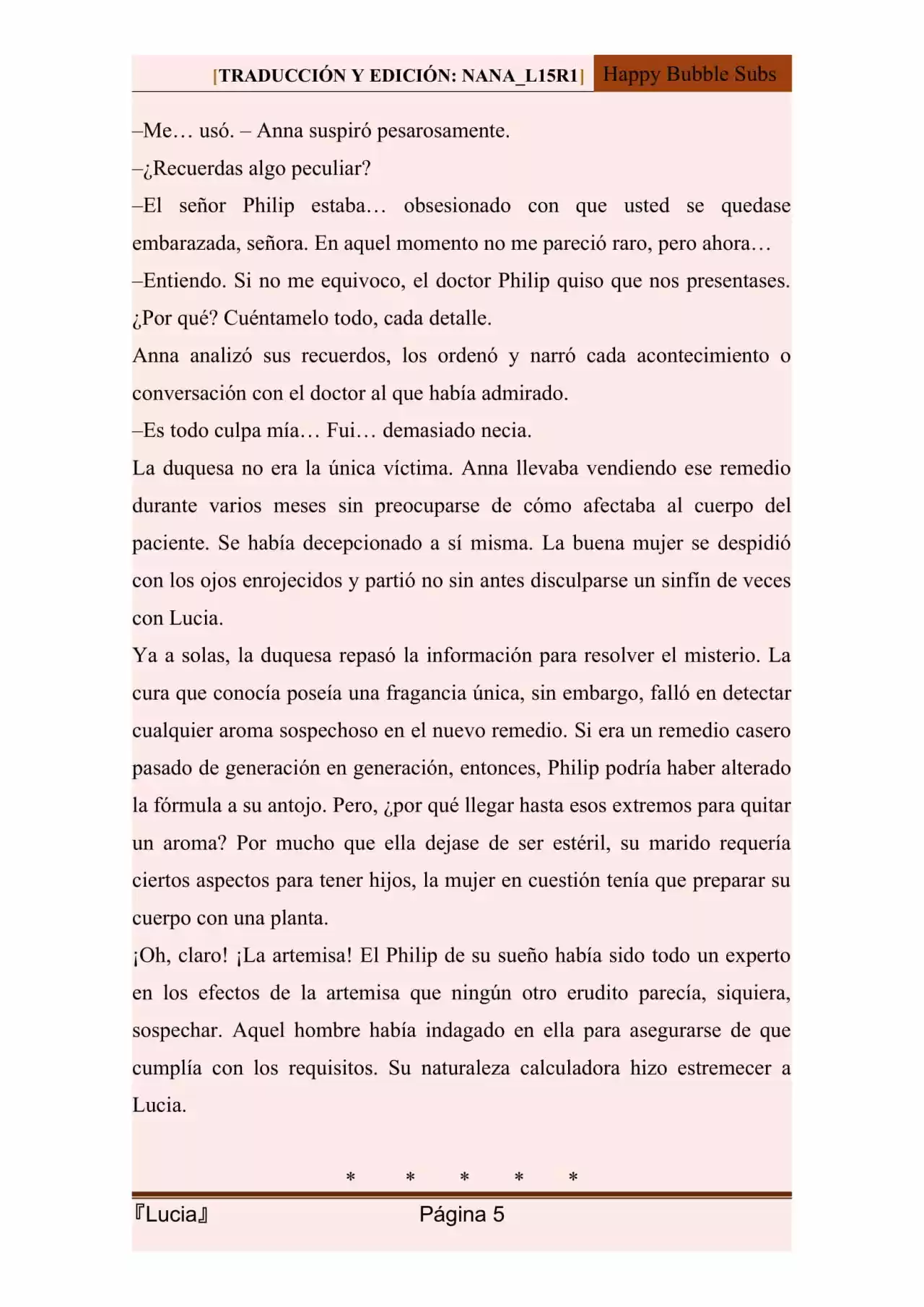 Lucia (Novela) - Capítulo 116 - Página 5 - LectorTMOo