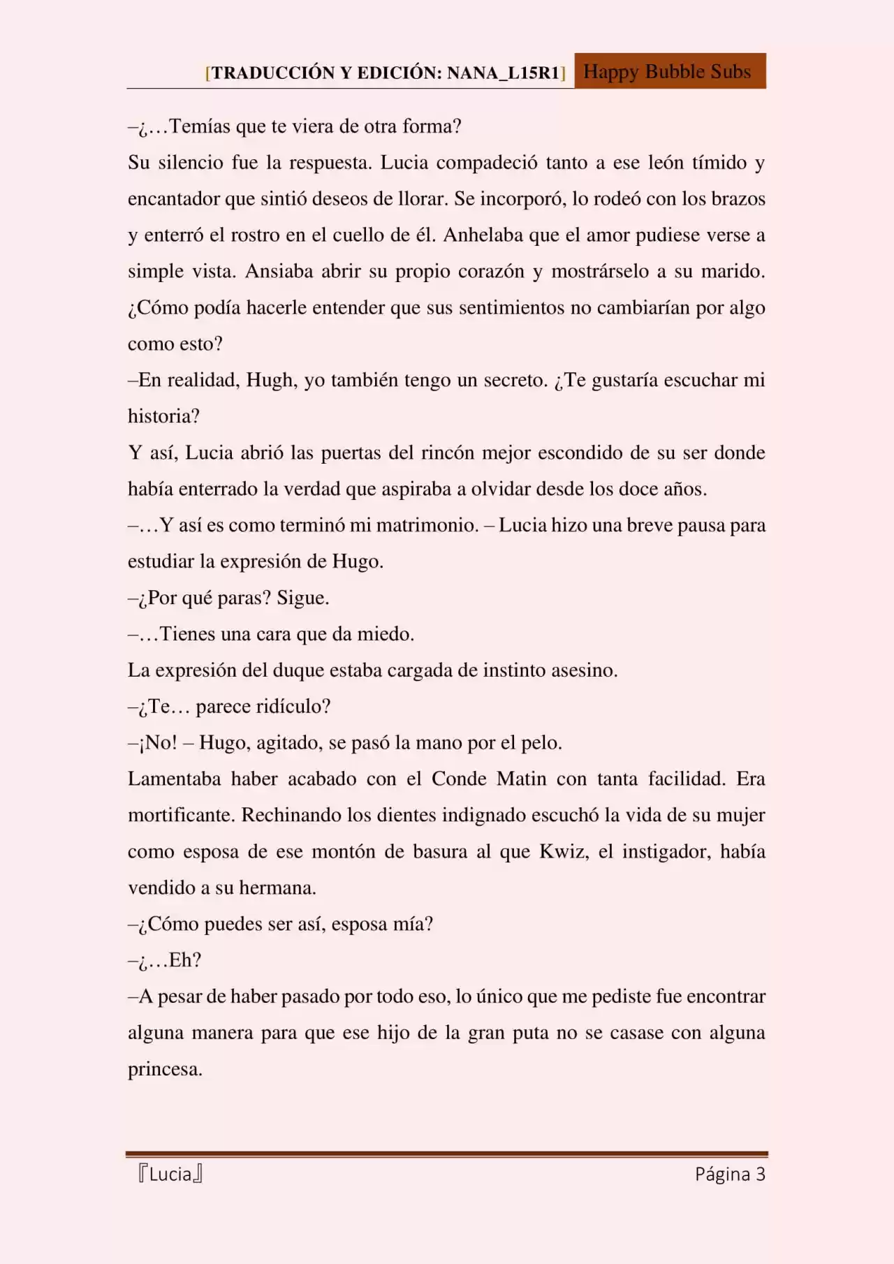 Lucia (Novela) - Capítulo 117 - Página 3 - LectorTMOo