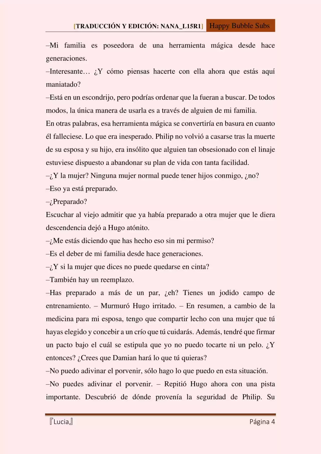 Lucia (Novela) - Capítulo 118 - Página 4 - LectorTMOo