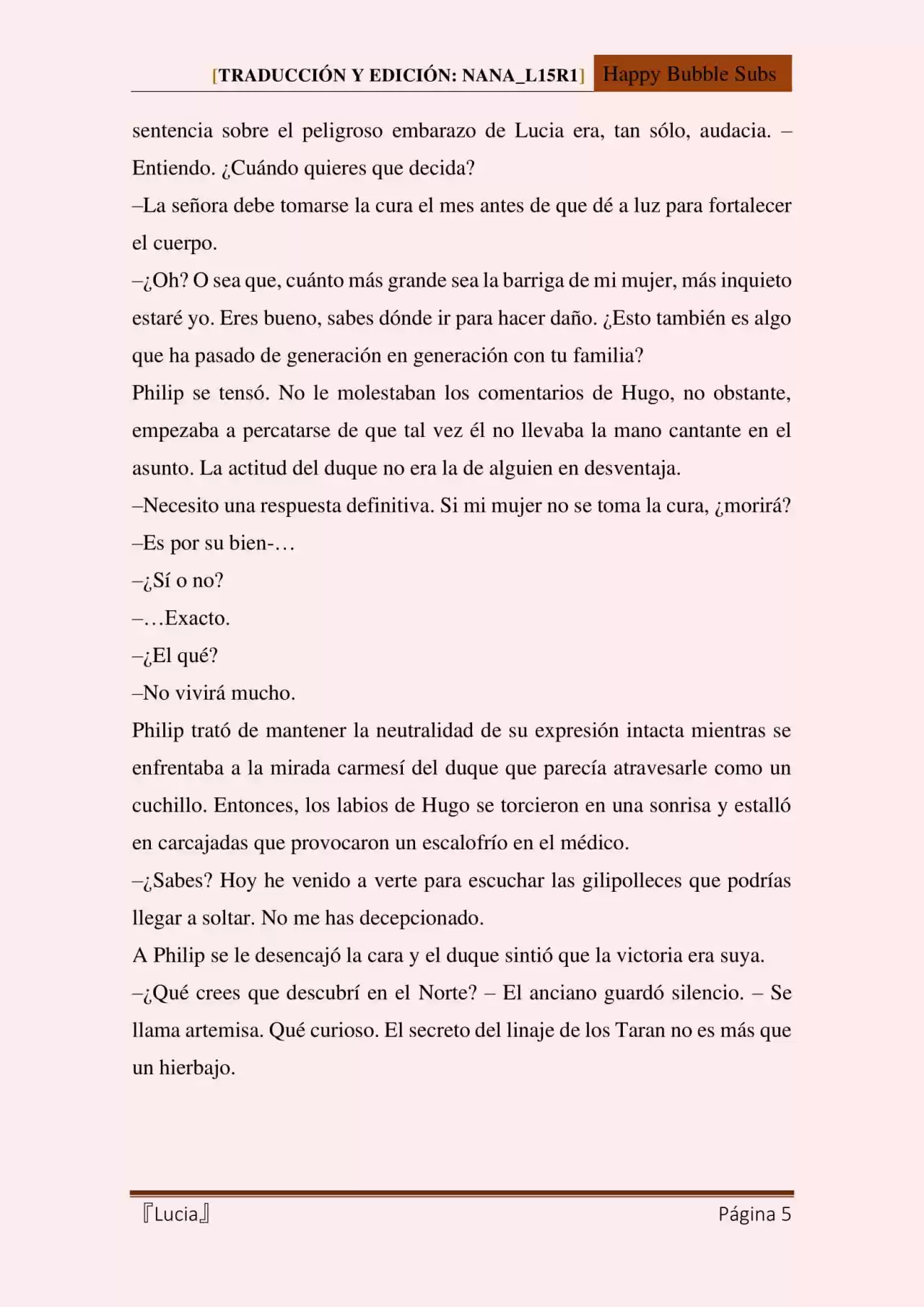 Lucia (Novela) - Capítulo 118 - Página 5 - LectorTMOo