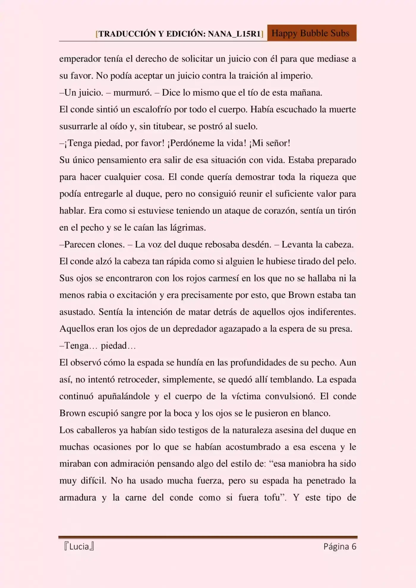 Lucia (Novela) - Capítulo 12 - Página 6 - LectorTMOo
