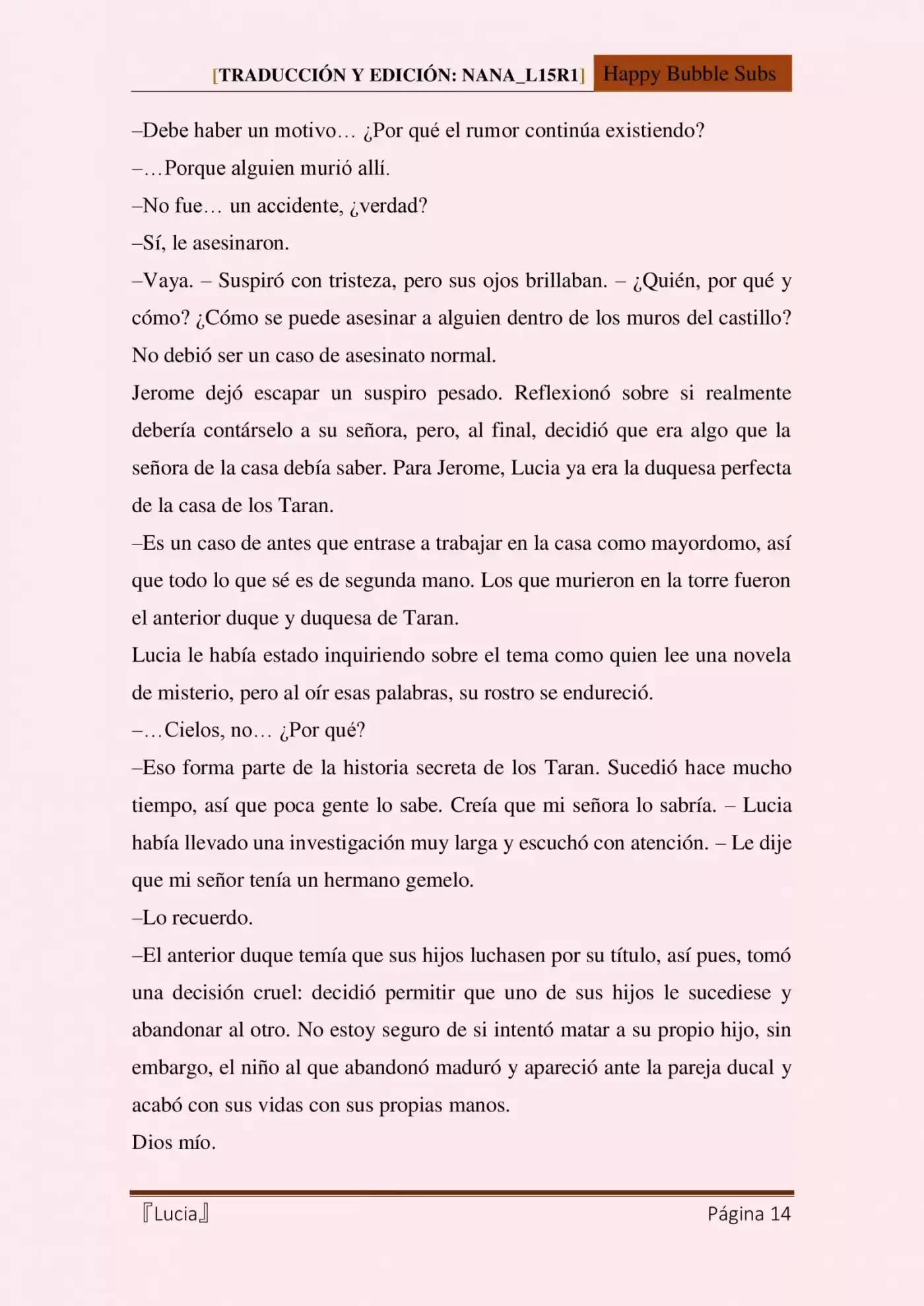 Lucia (Novela) - Capítulo 12 - Página 14 - LectorTMOo