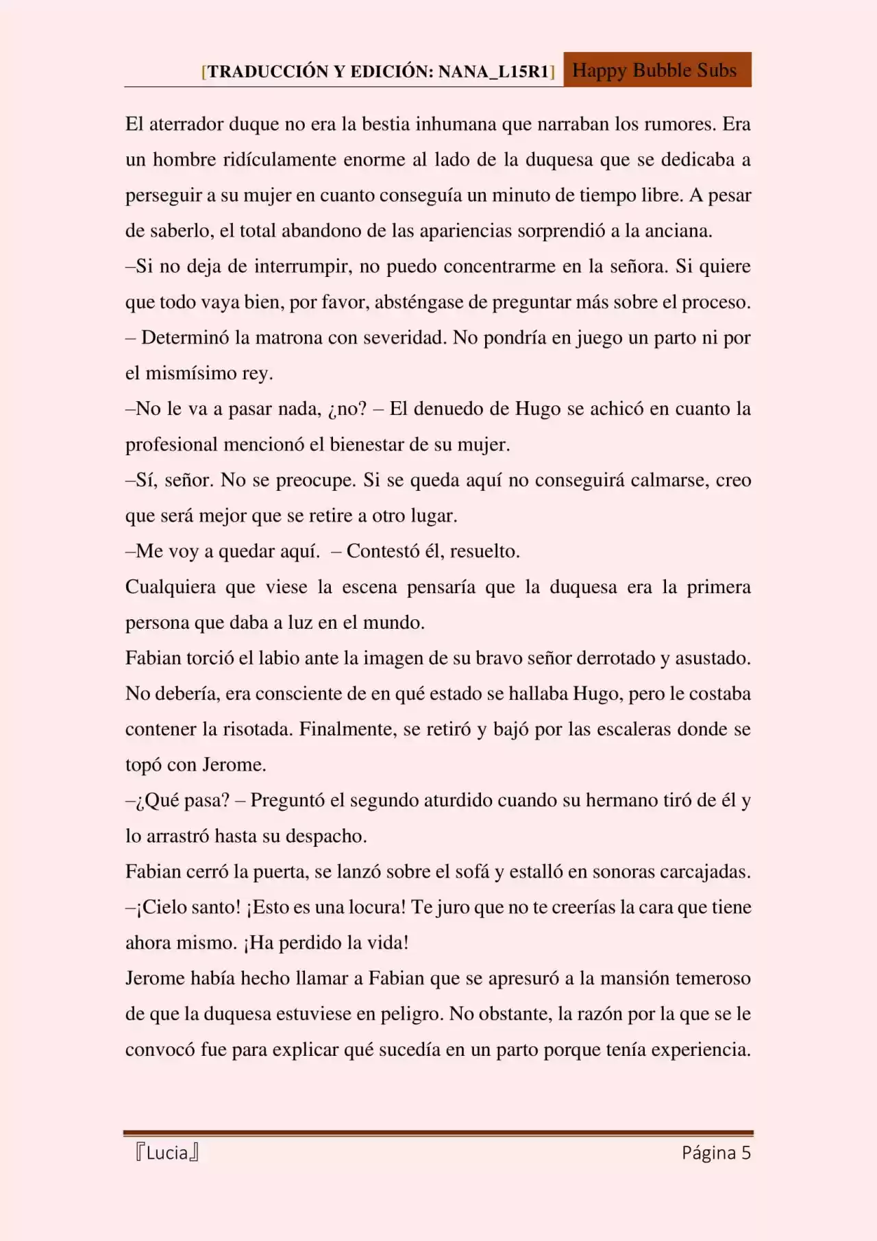 Lucia (Novela) - Capítulo 120 - Página 5 - LectorTMOo