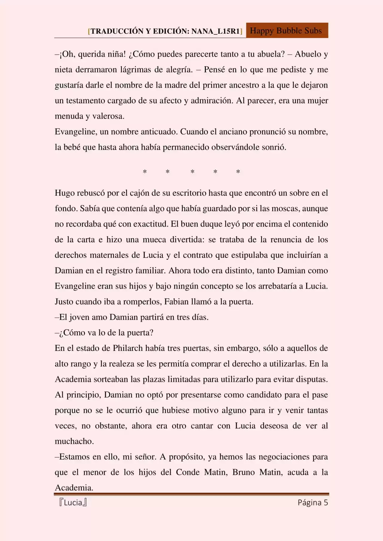 Lucia (Novela) - Capítulo 121 - Página 5 - LectorTMOo