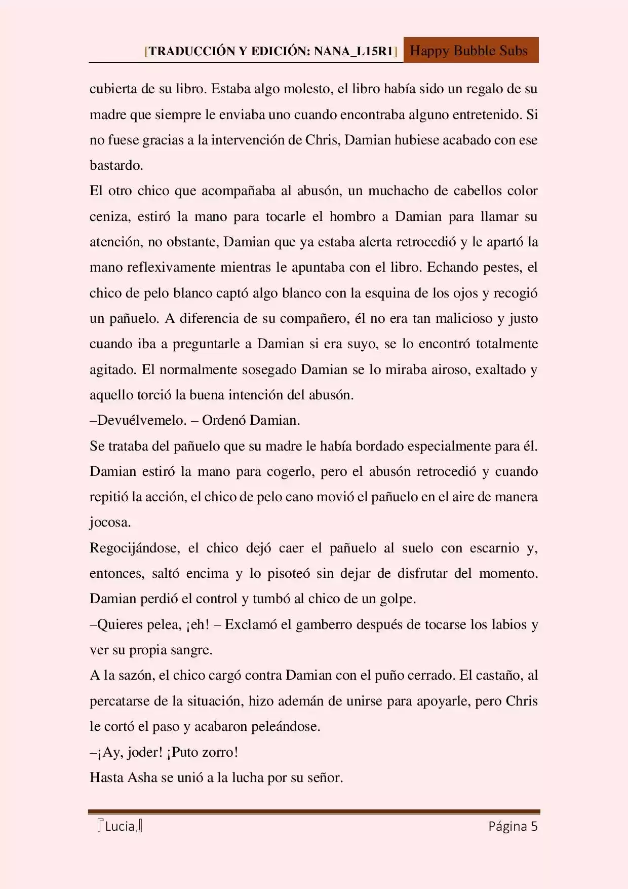 Lucia (Novela) capítulo 122.10 página 5