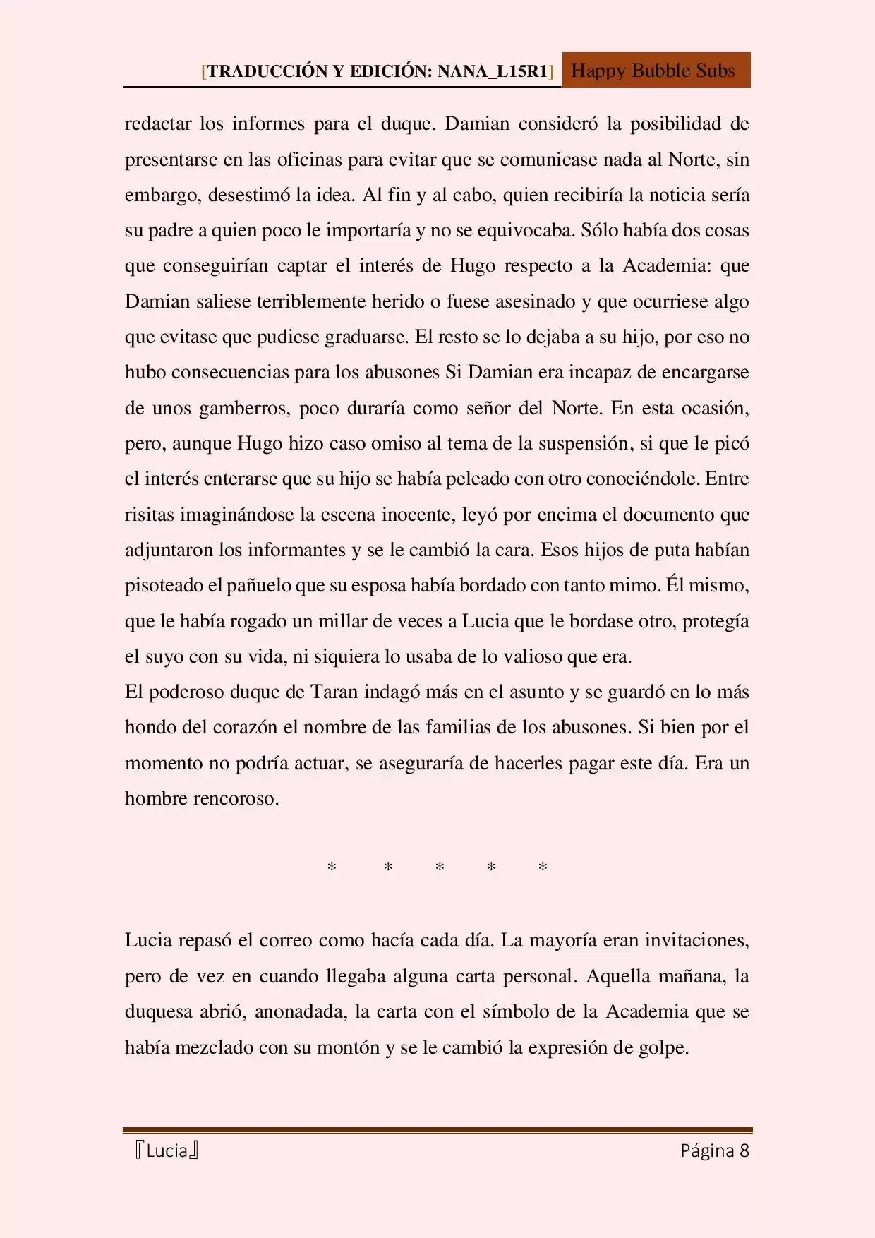 Lucia (Novela) capítulo 122.10 página 8