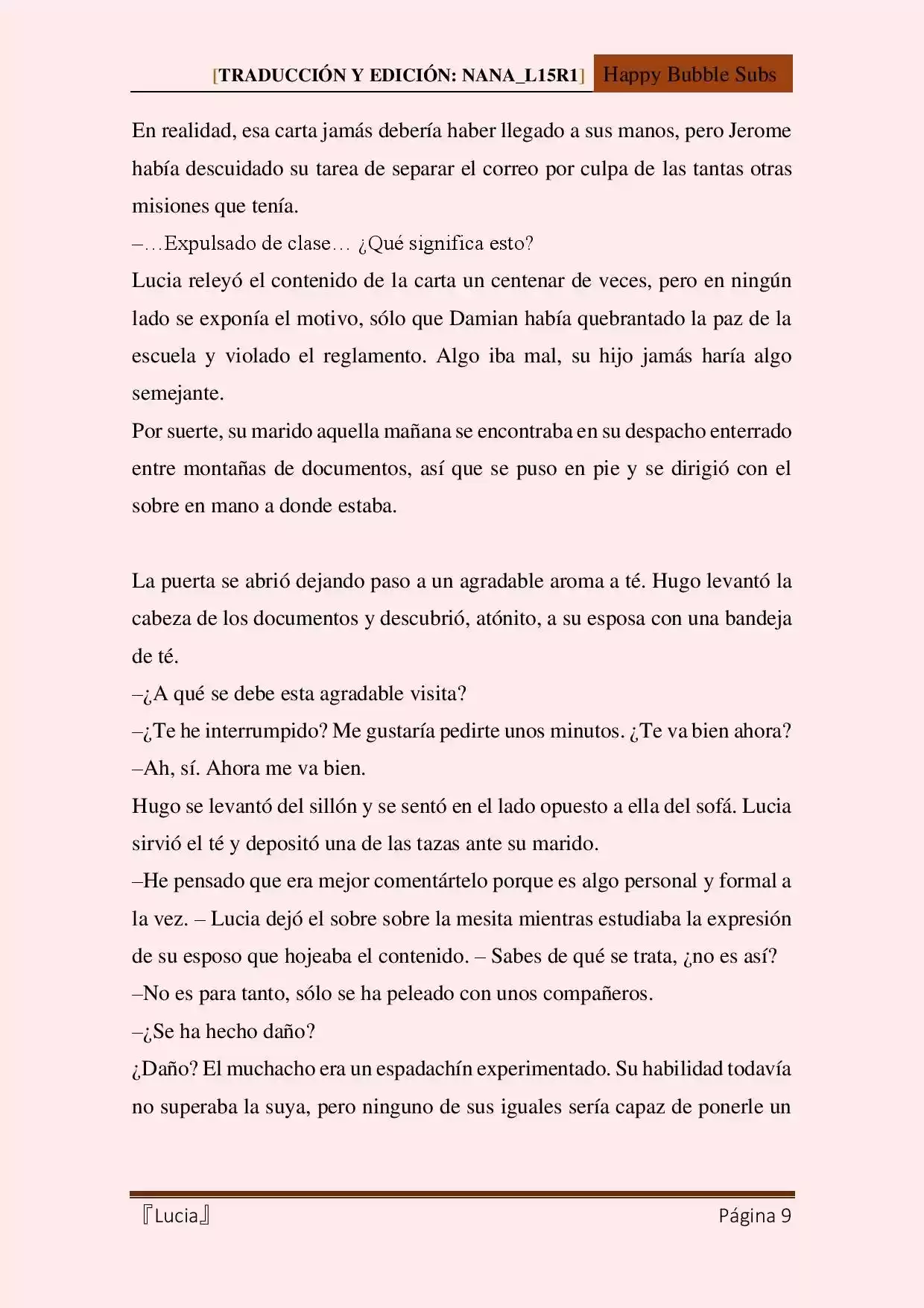 Lucia (Novela) capítulo 122.10 página 9