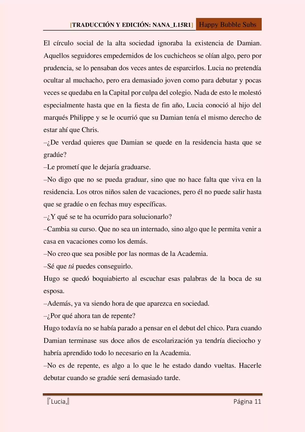 Lucia (Novela) capítulo 122.10 página 11