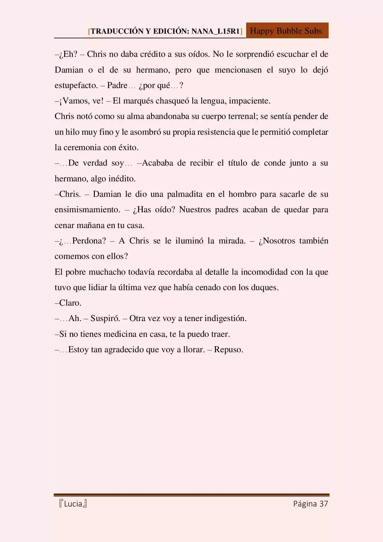 Lucia (Novela) capítulo 122.10 página 37