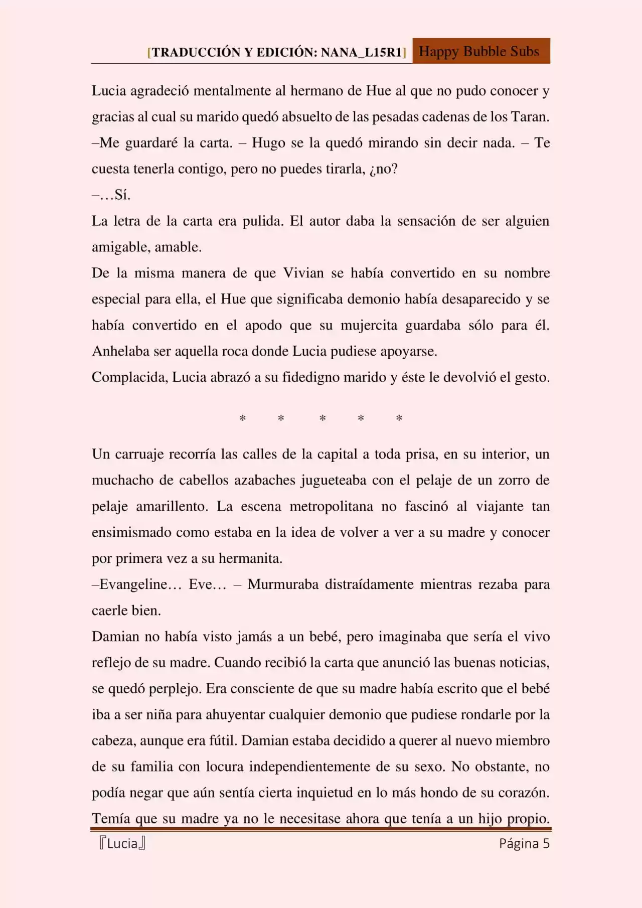 Lucia (Novela) - Capítulo 122 - Página 5 - LectorTMOo