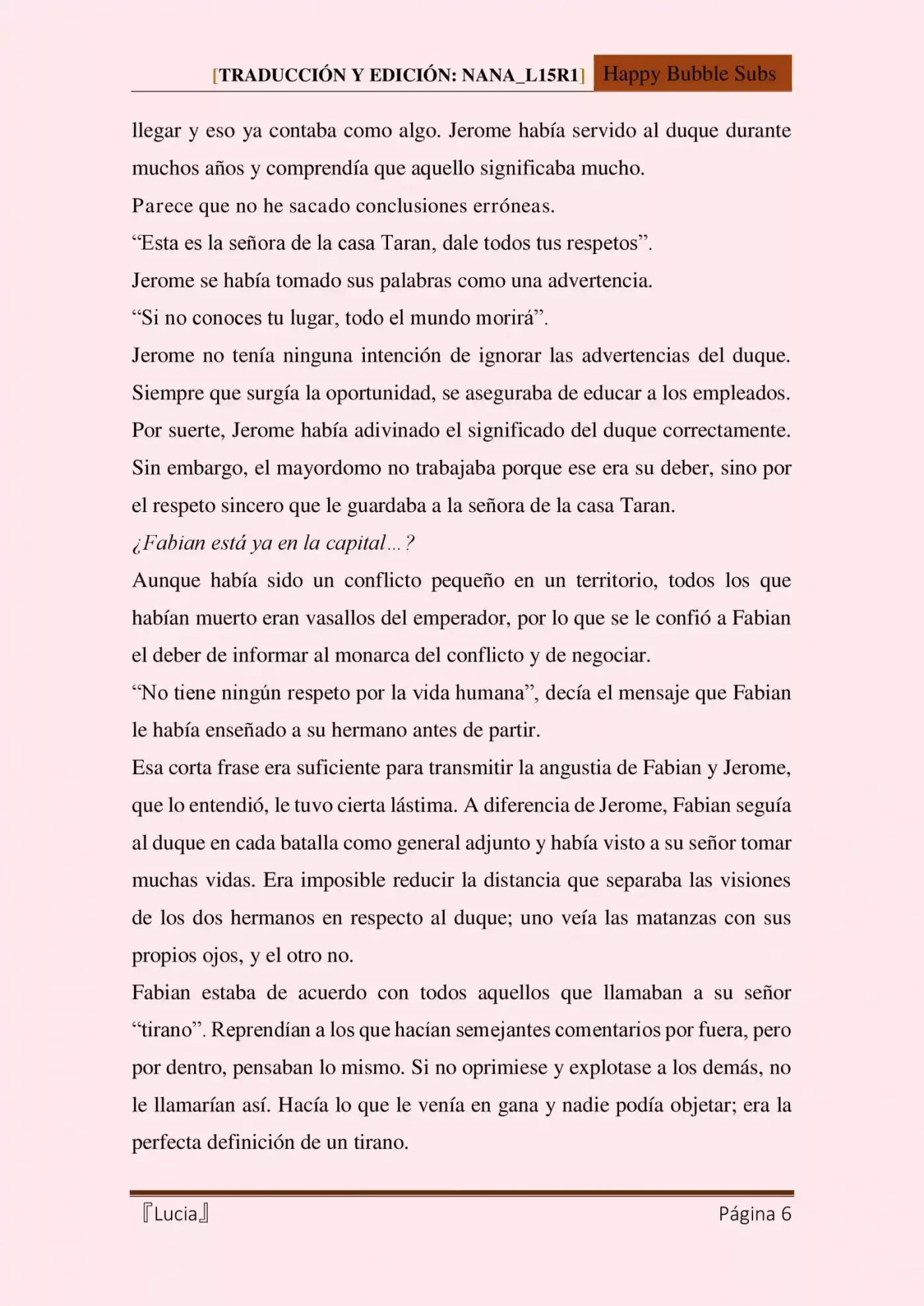Lucia (Novela) - Capítulo 13 - Página 6 - LectorTMOo
