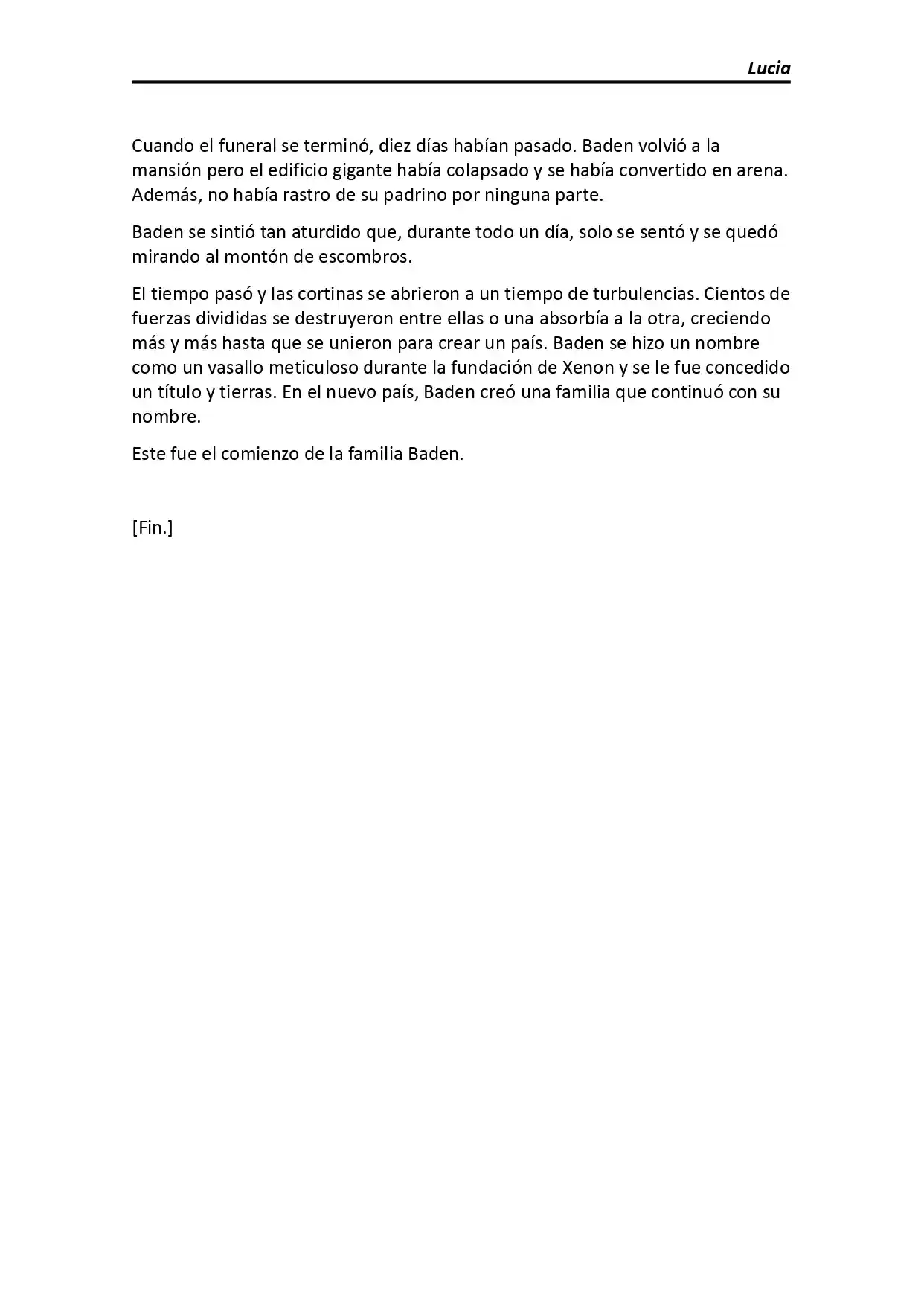 Lucia (Novela) - Capítulo 135 - Página 5 - LectorTMOo