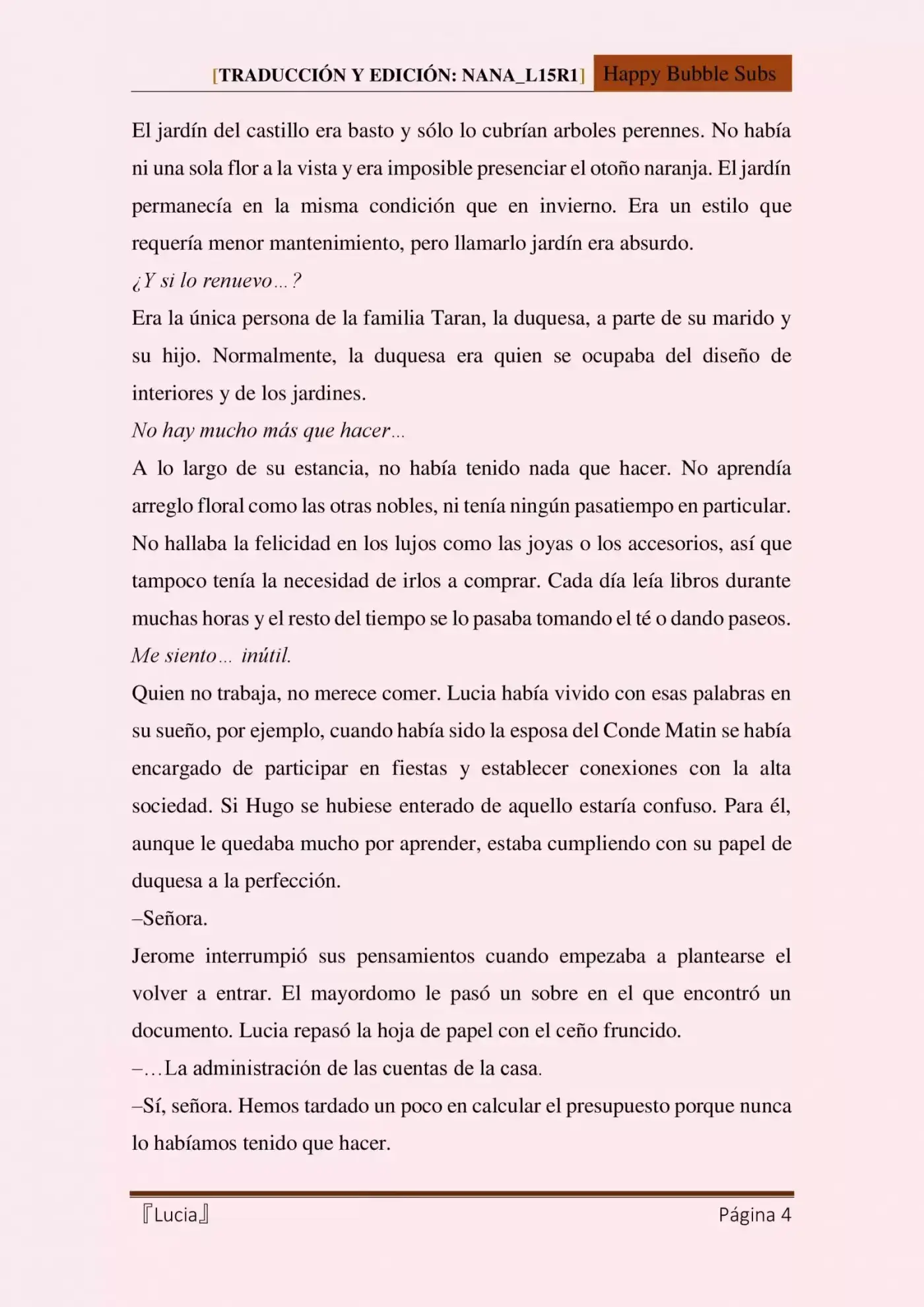 Lucia (Novela) - Capítulo 15 - Página 4 - LectorTMOo