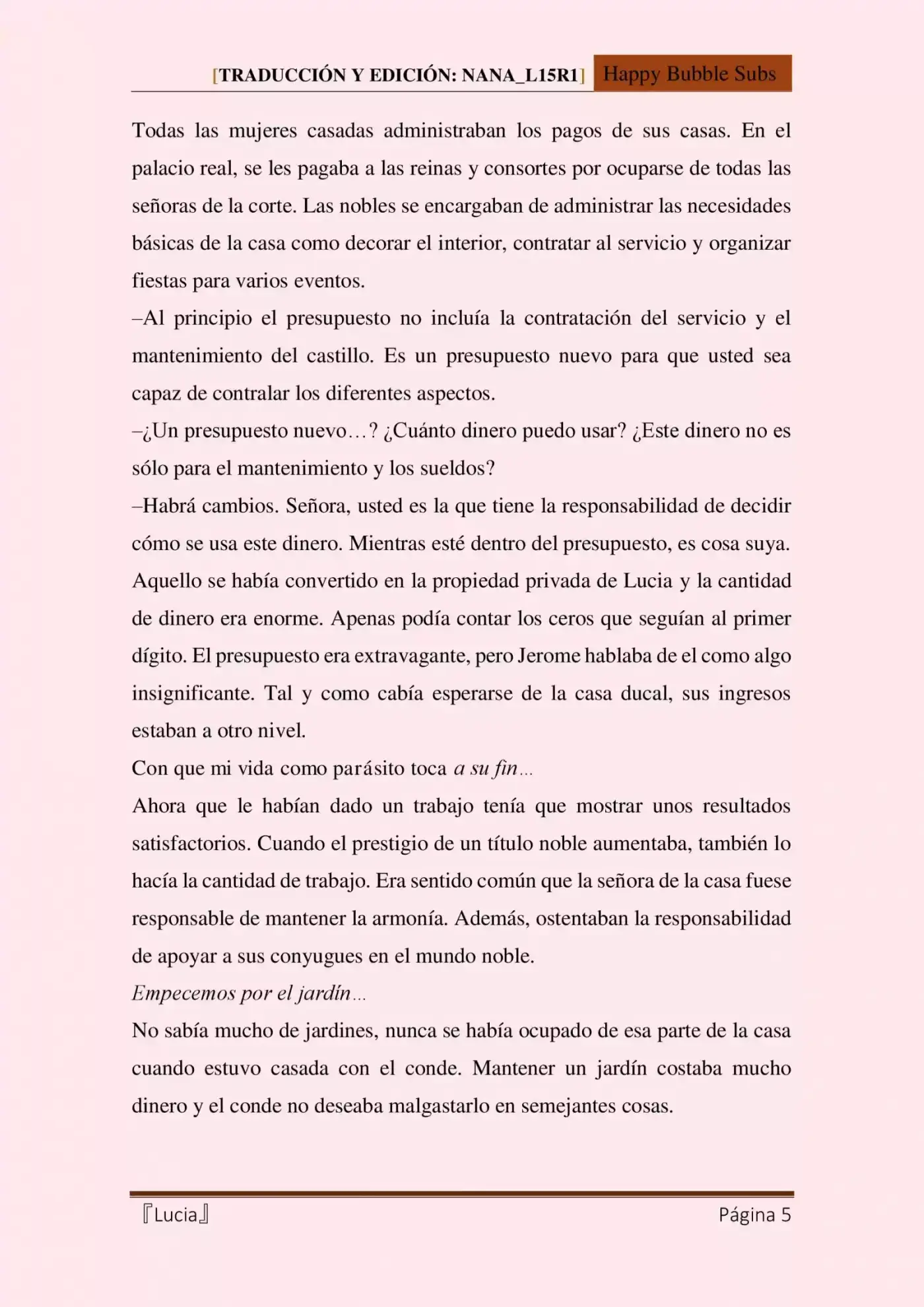 Lucia (Novela) - Capítulo 15 - Página 5 - LectorTMOo