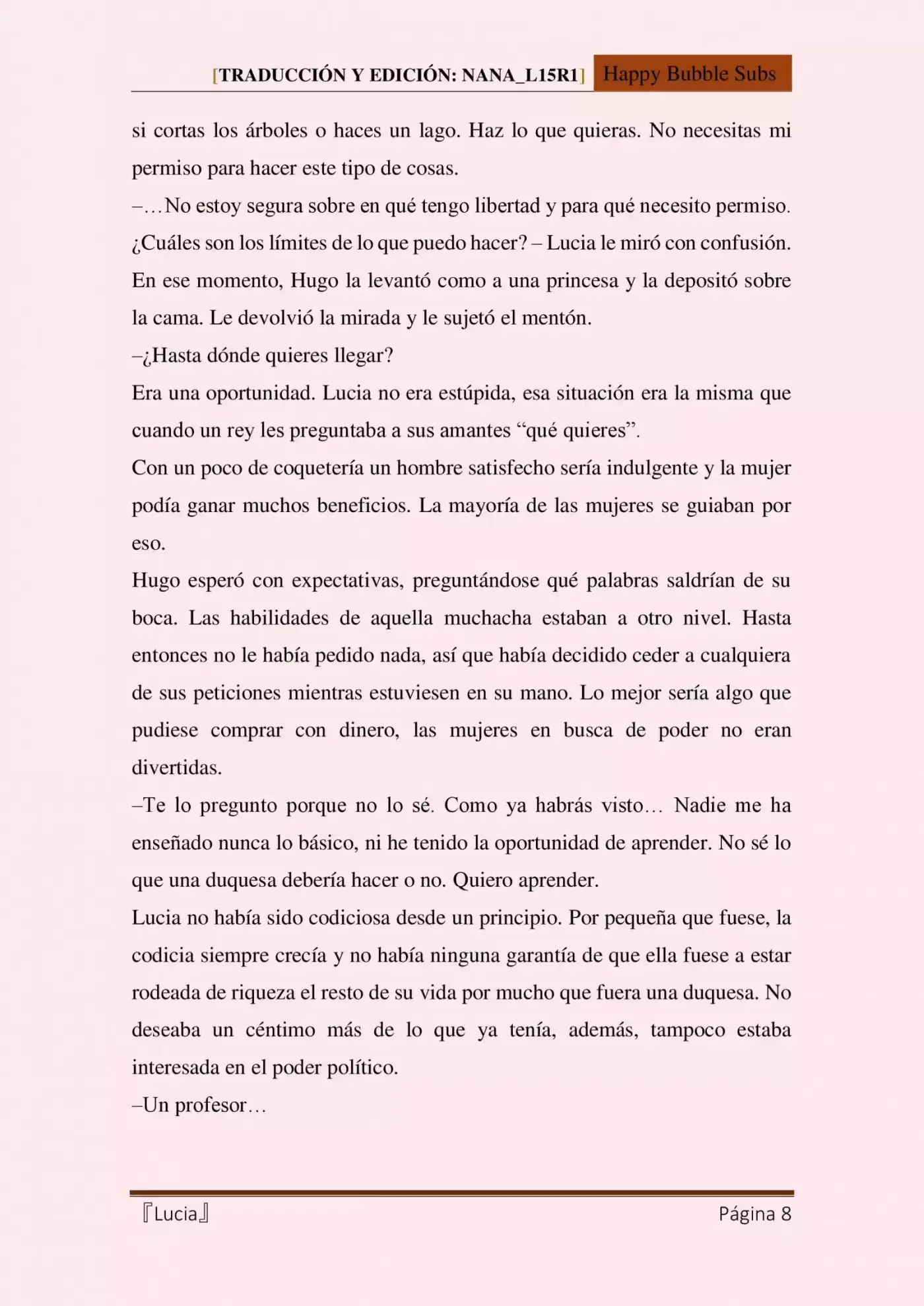 Lucia (Novela) - Capítulo 15 - Página 8 - LectorTMOo