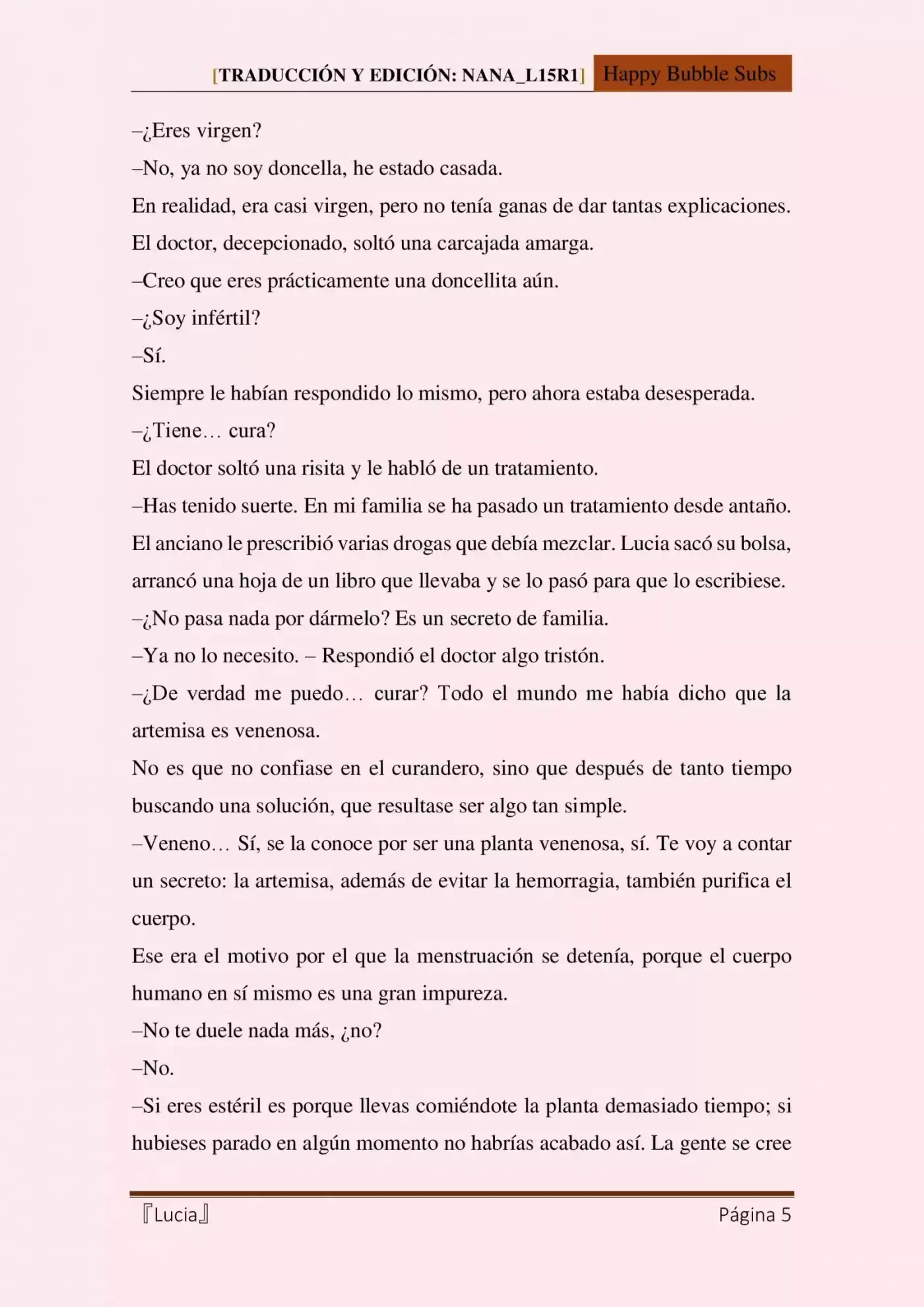 Lucia (Novela) - Capítulo 17 - Página 5 - LectorTMOo