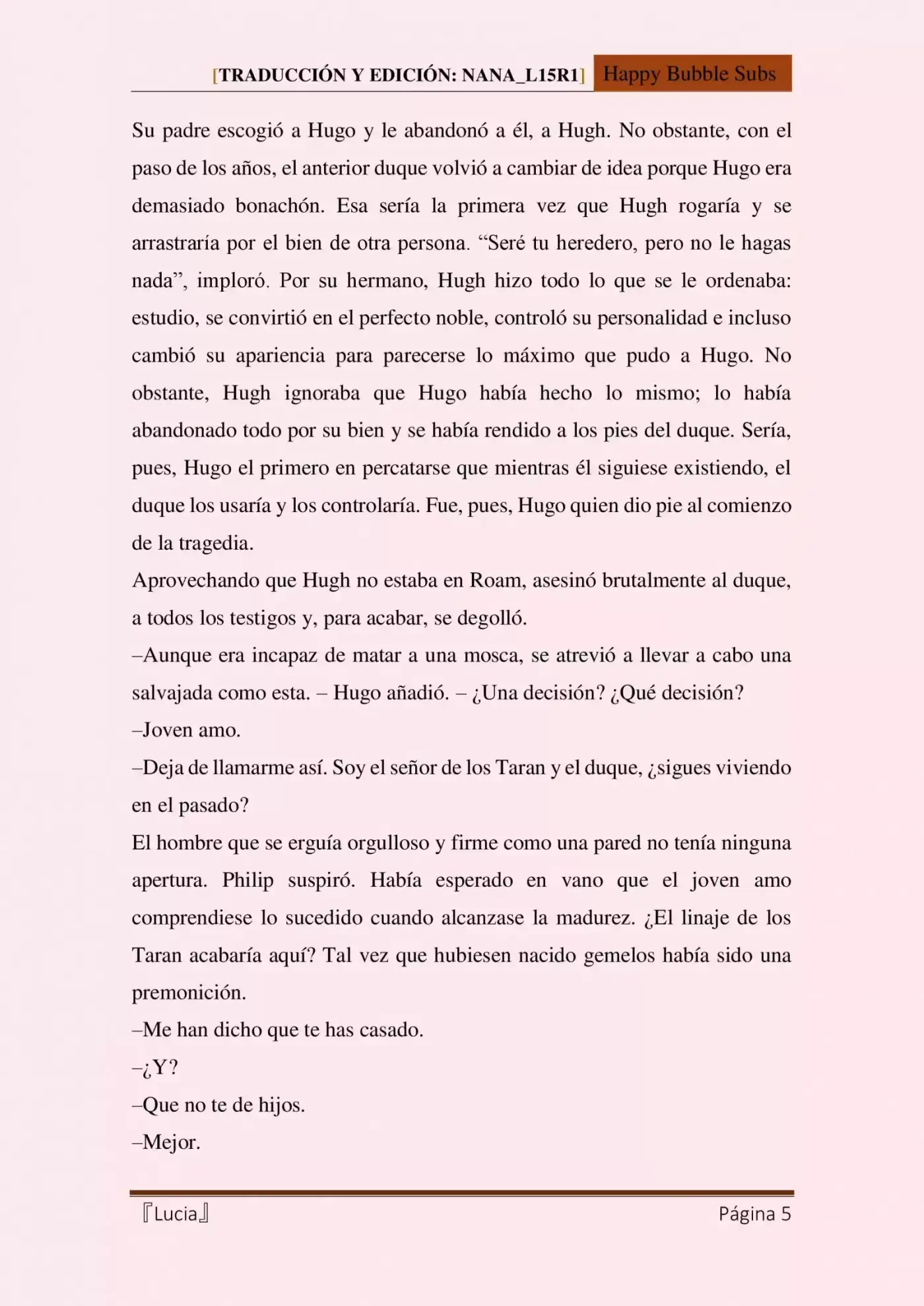 Lucia (Novela) - Capítulo 18 - Página 5 - LectorTMOo