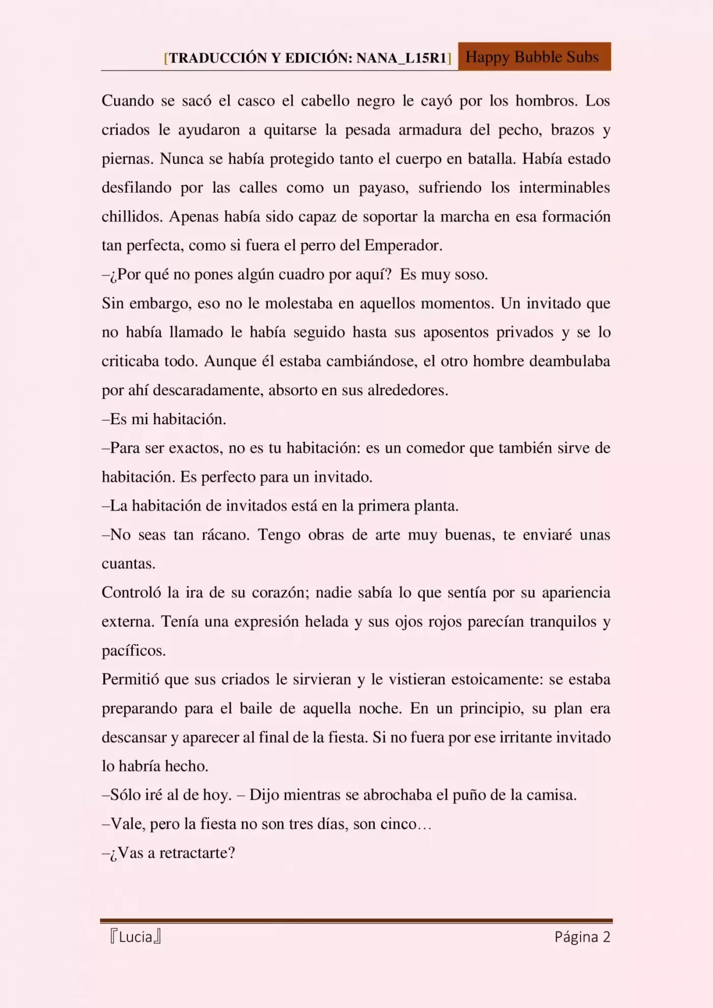 Lucia (Novela) - Capítulo 2 - Página 2 - LectorTMOo