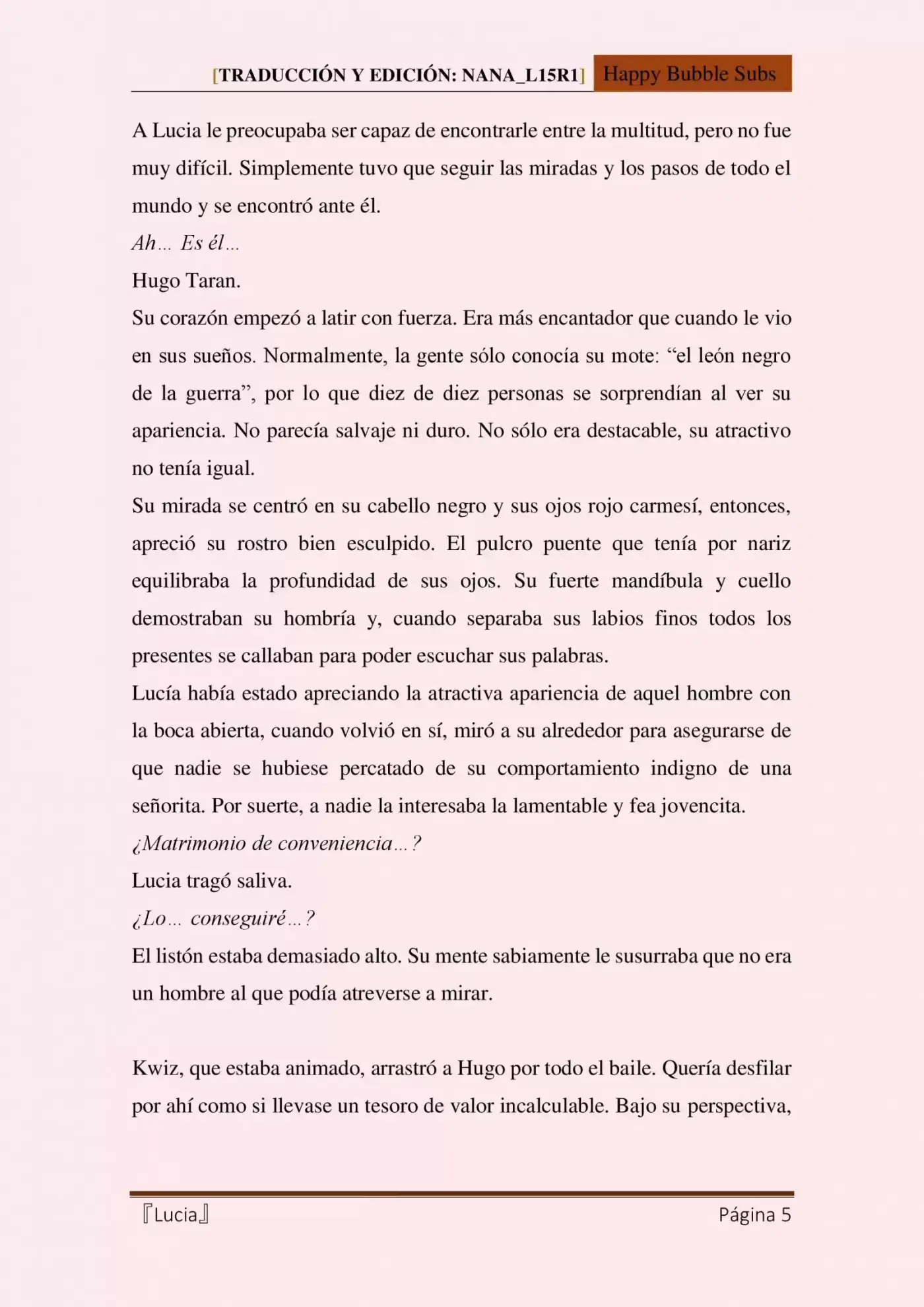 Lucia (Novela) - Capítulo 2 - Página 5 - LectorTMOo