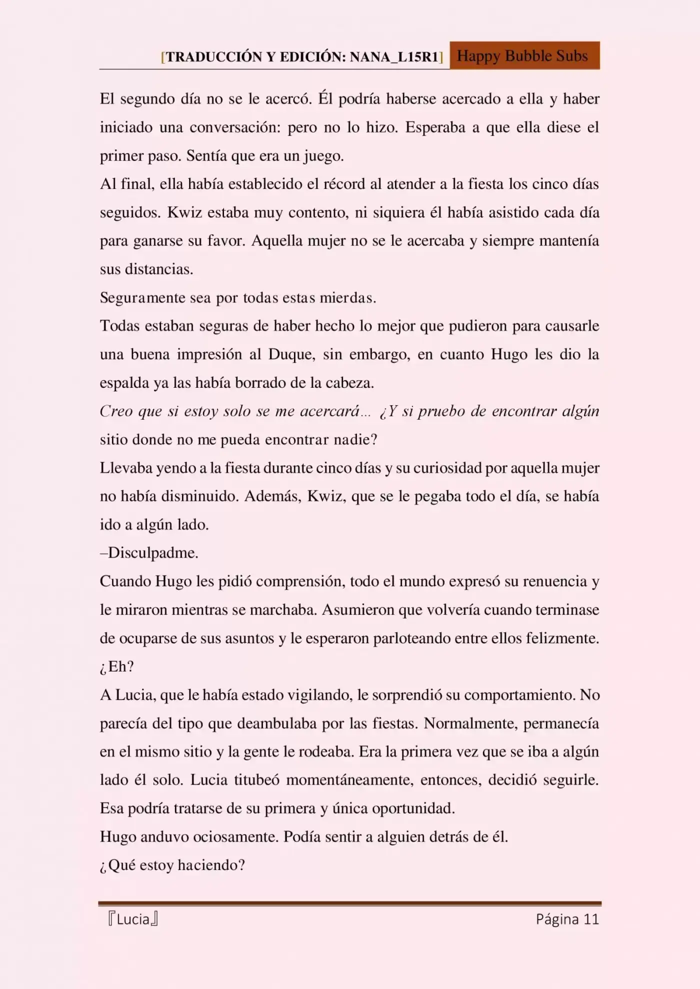 Lucia (Novela) - Capítulo 2 - Página 11 - LectorTMOo