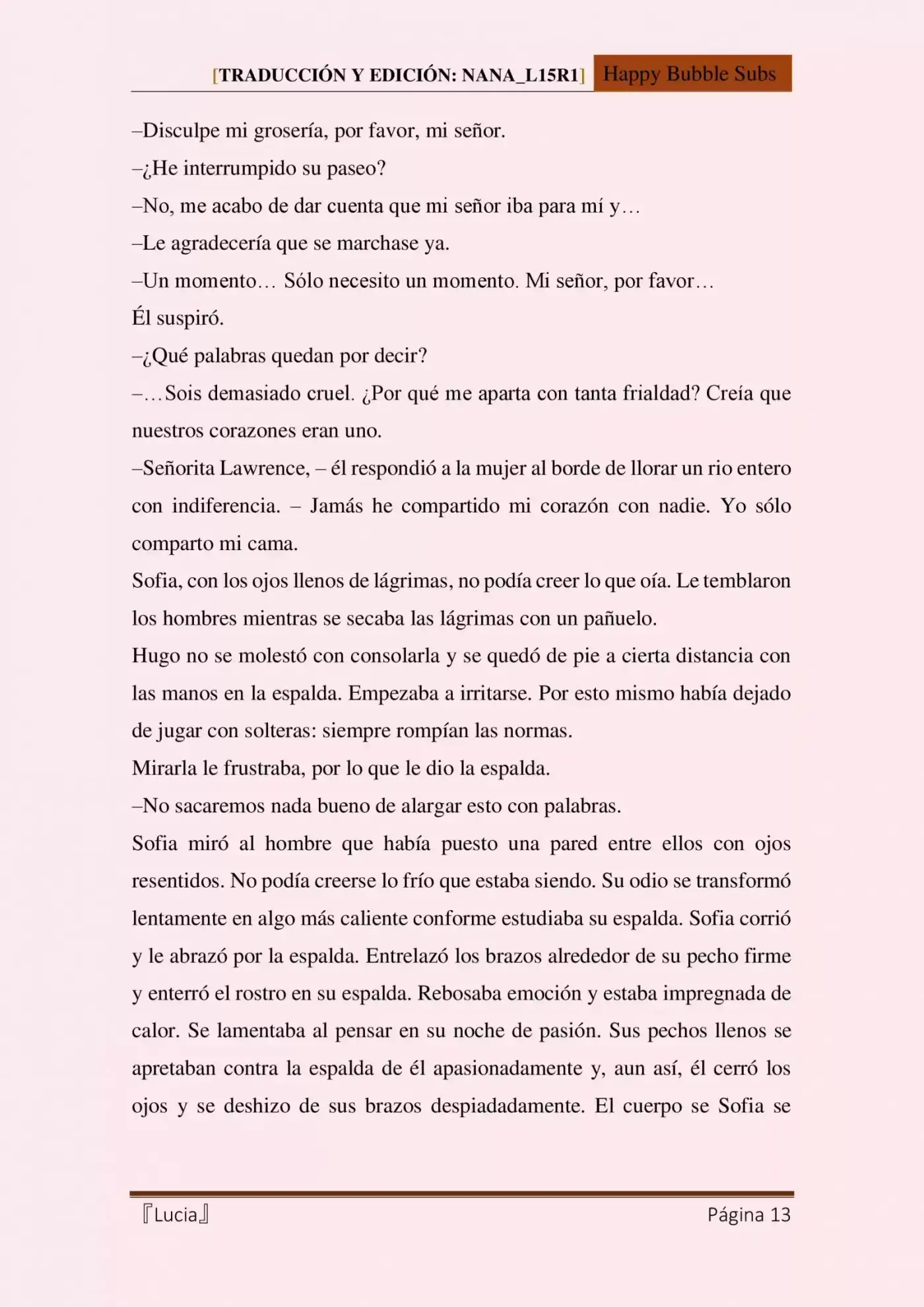 Lucia (Novela) - Capítulo 2 - Página 13 - LectorTMOo