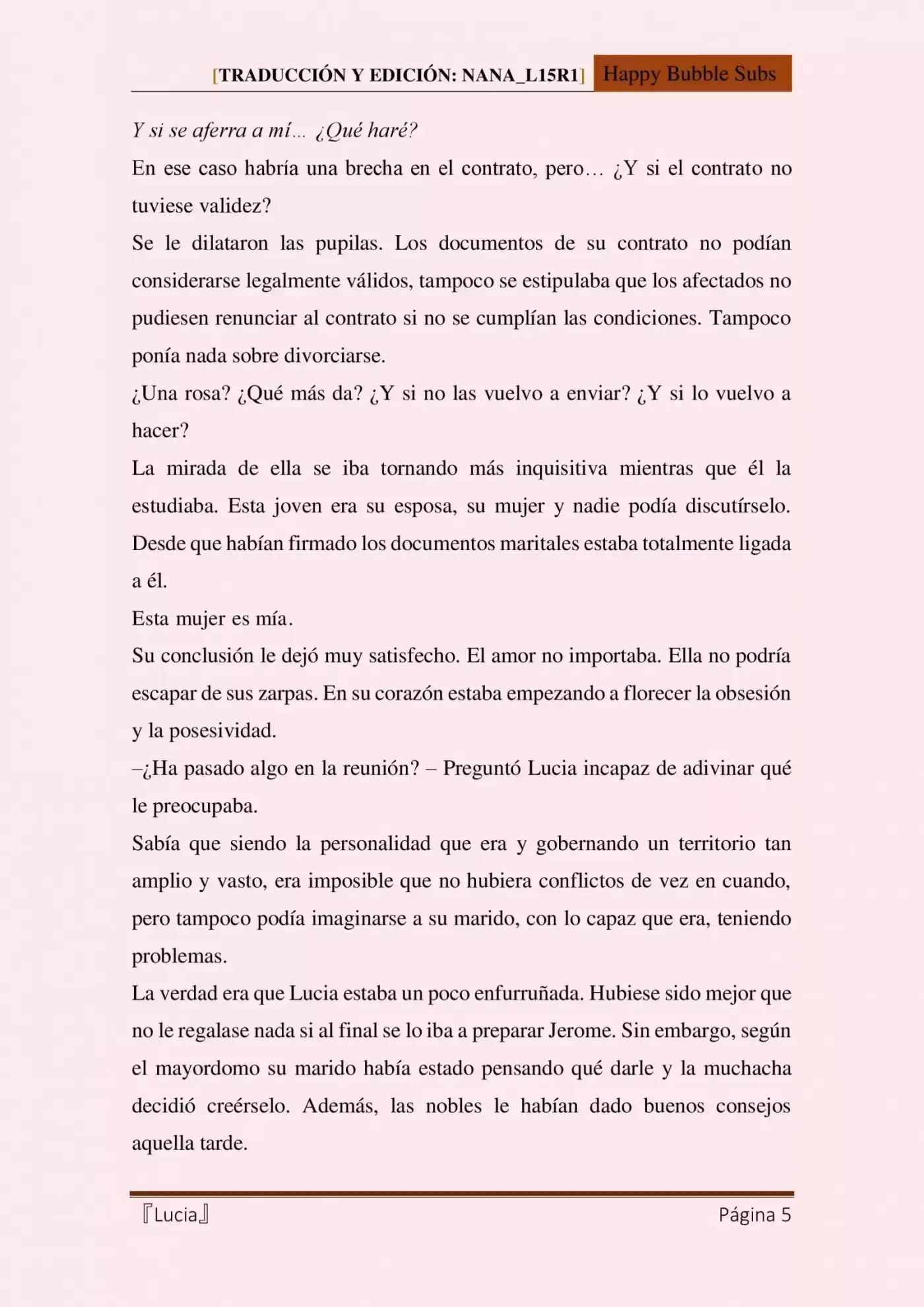 Lucia (Novela) - Capítulo 20 - Página 5 - LectorTMOo