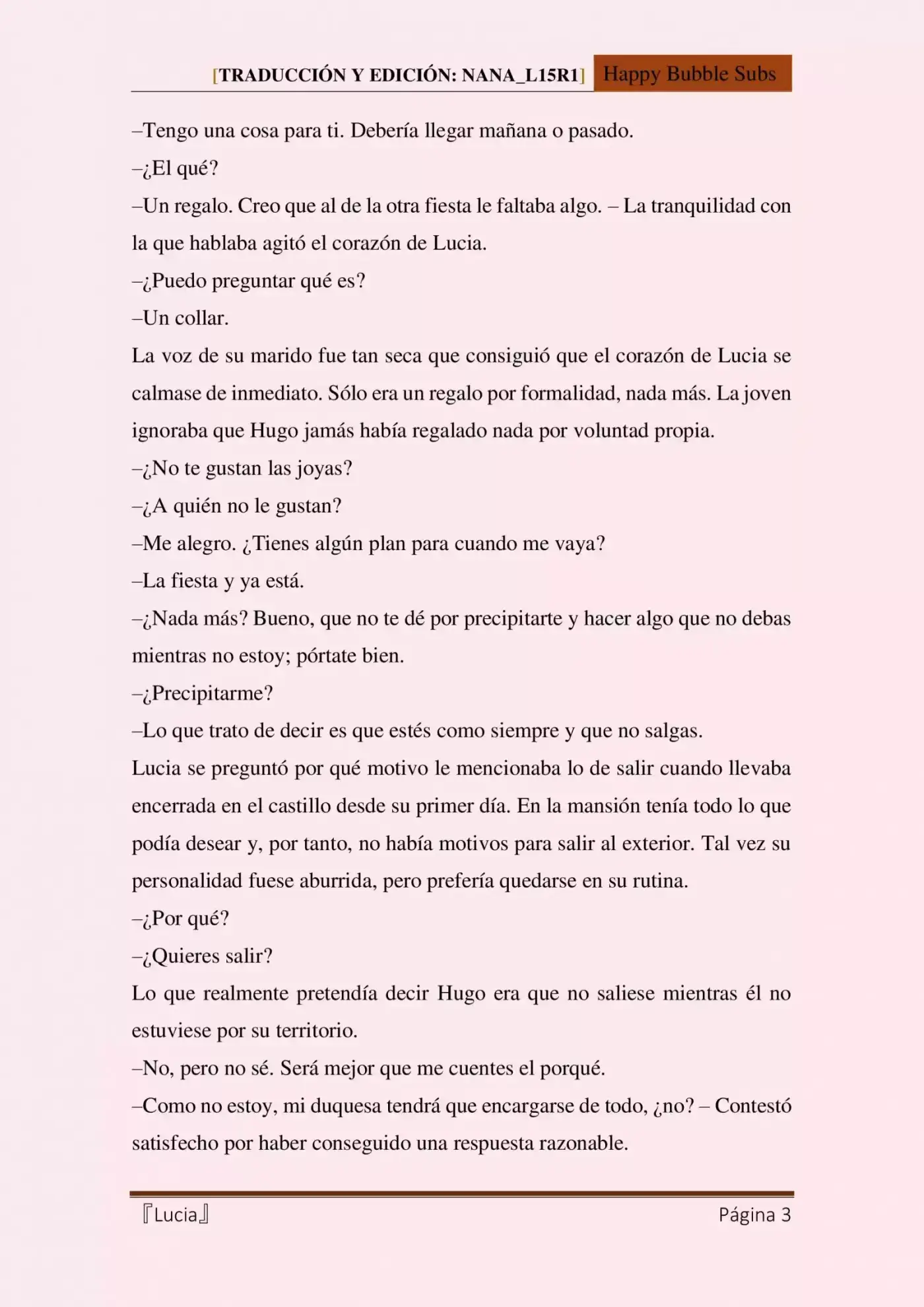 Lucia (Novela) - Capítulo 21 - Página 3 - LectorTMOo