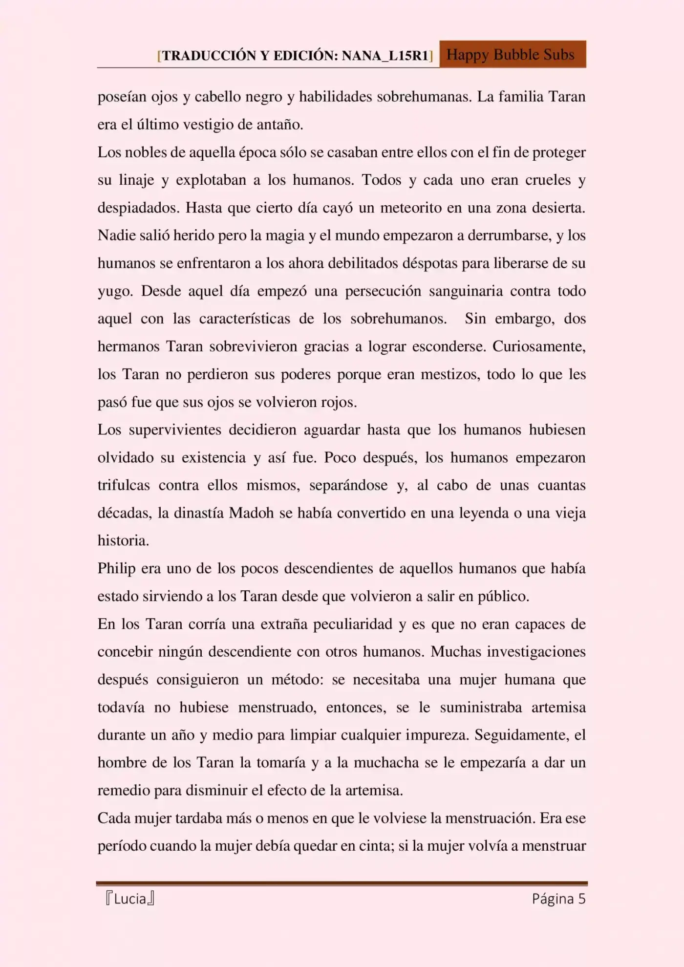 Lucia (Novela) - Capítulo 21 - Página 5 - LectorTMOo