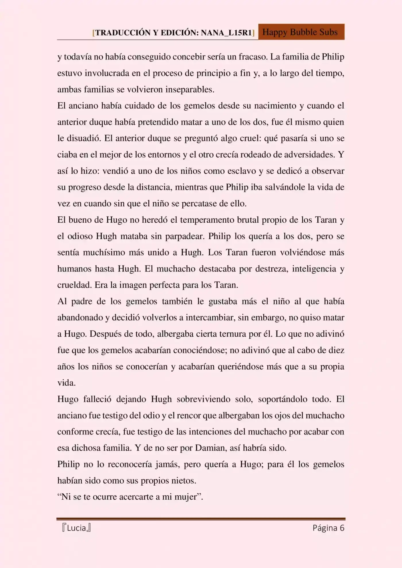 Lucia (Novela) - Capítulo 21 - Página 6 - LectorTMOo