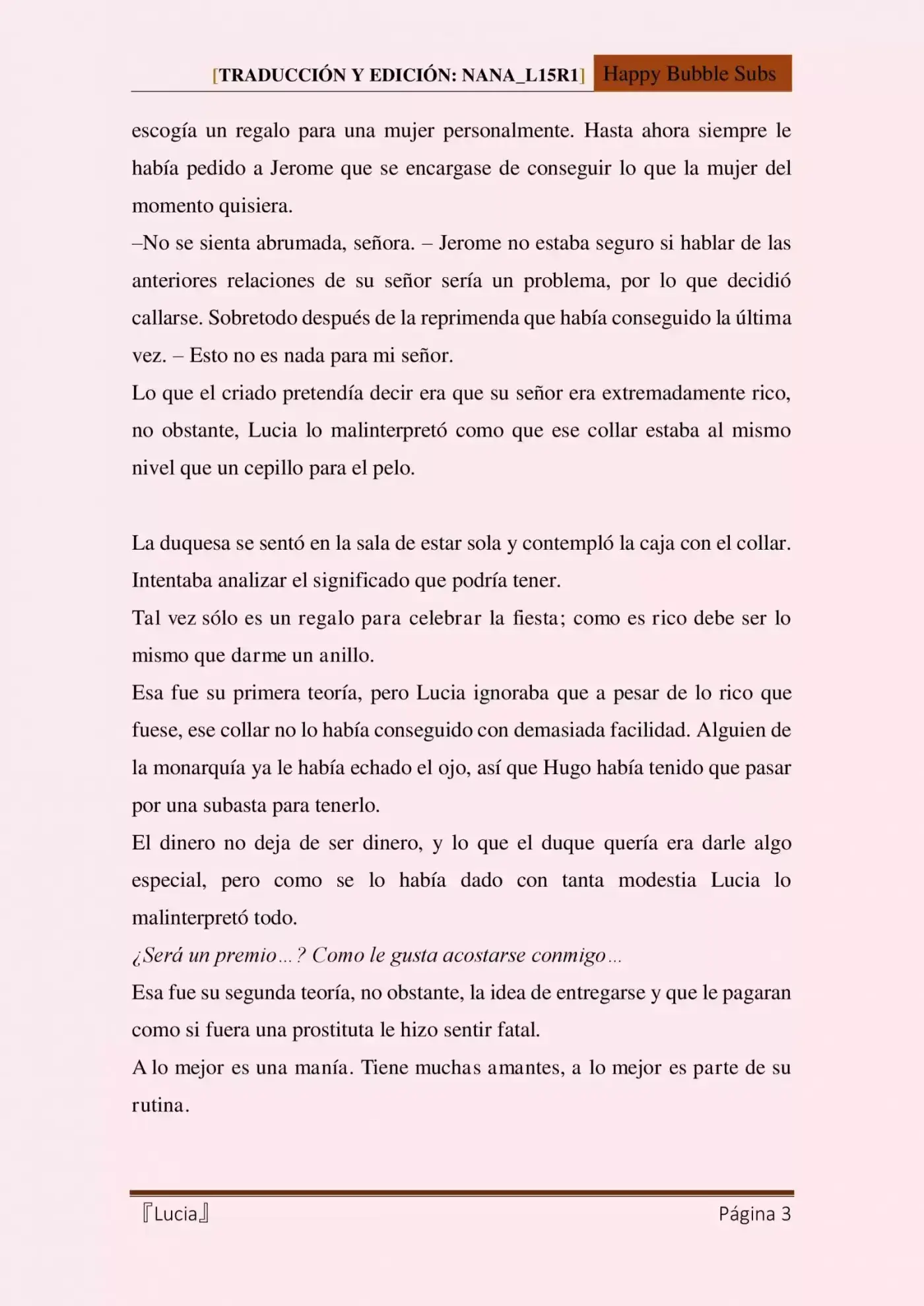 Lucia (Novela) - Capítulo 22 - Página 3 - LectorTMOo
