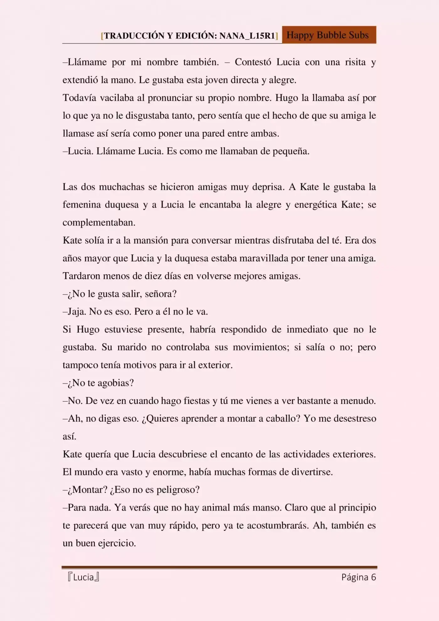 Lucia (Novela) - Capítulo 22 - Página 6 - LectorTMOo