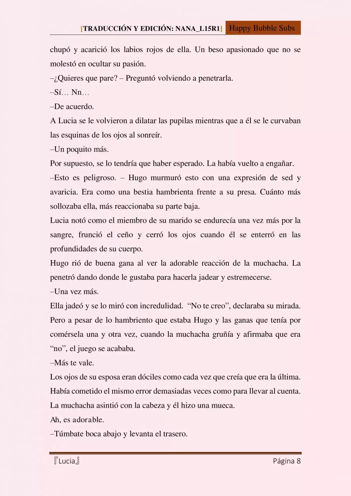 Lucia (Novela) - Capítulo 22 - Página 8 - LectorTMOo