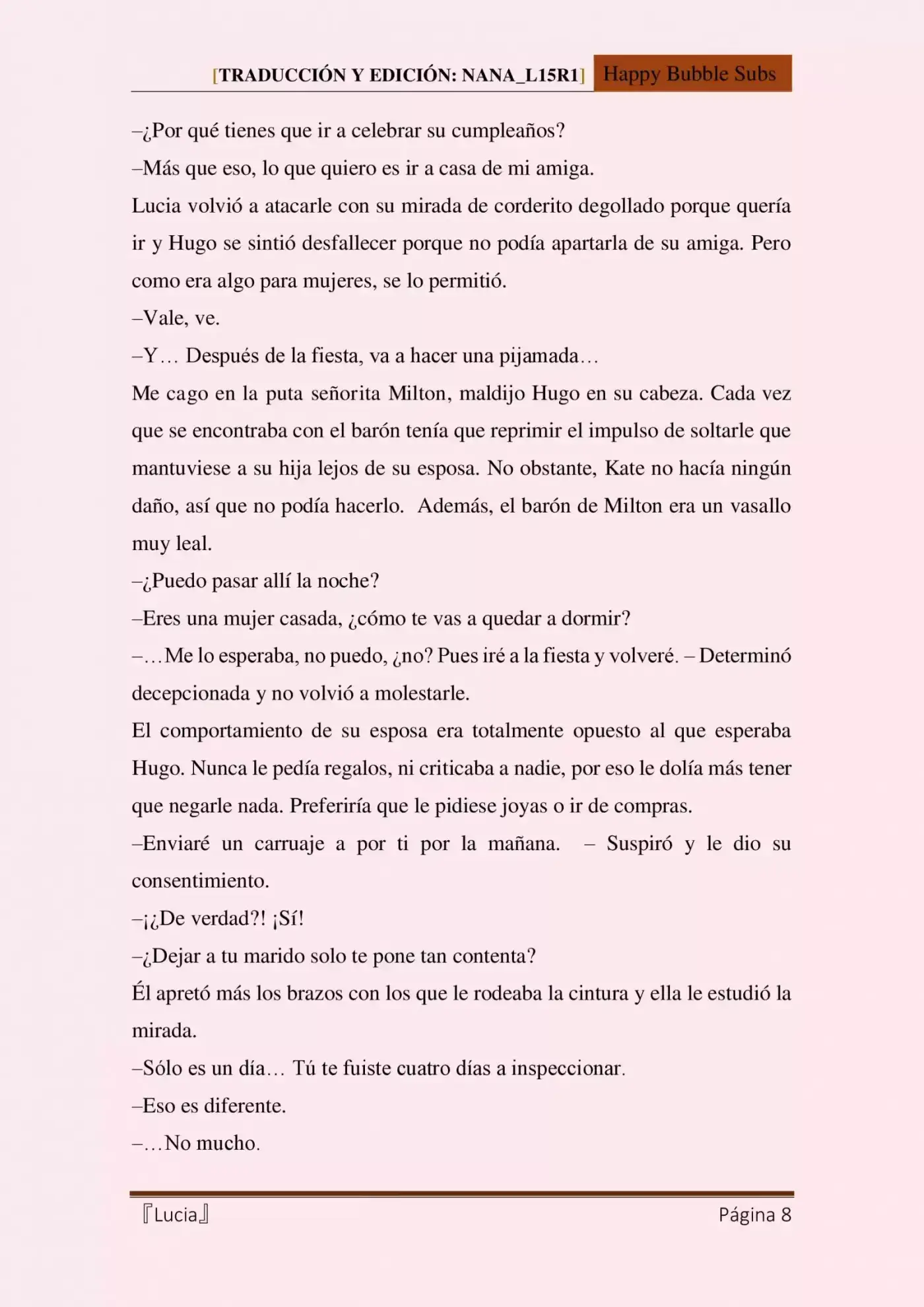 Lucia (Novela) - Capítulo 23 - Página 8 - LectorTMOo