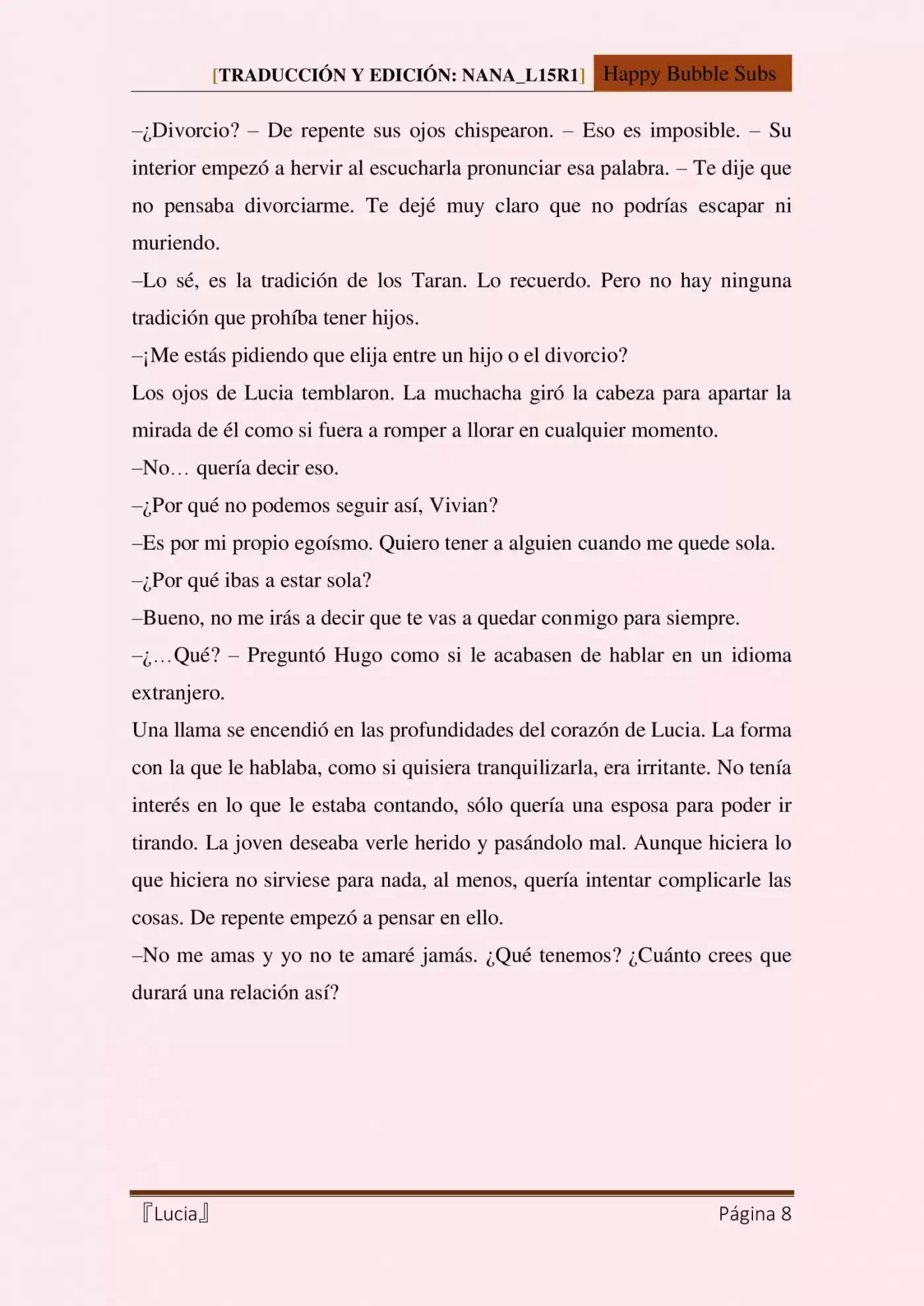 Lucia (Novela) - Capítulo 25 - Página 8 - LectorTMOo