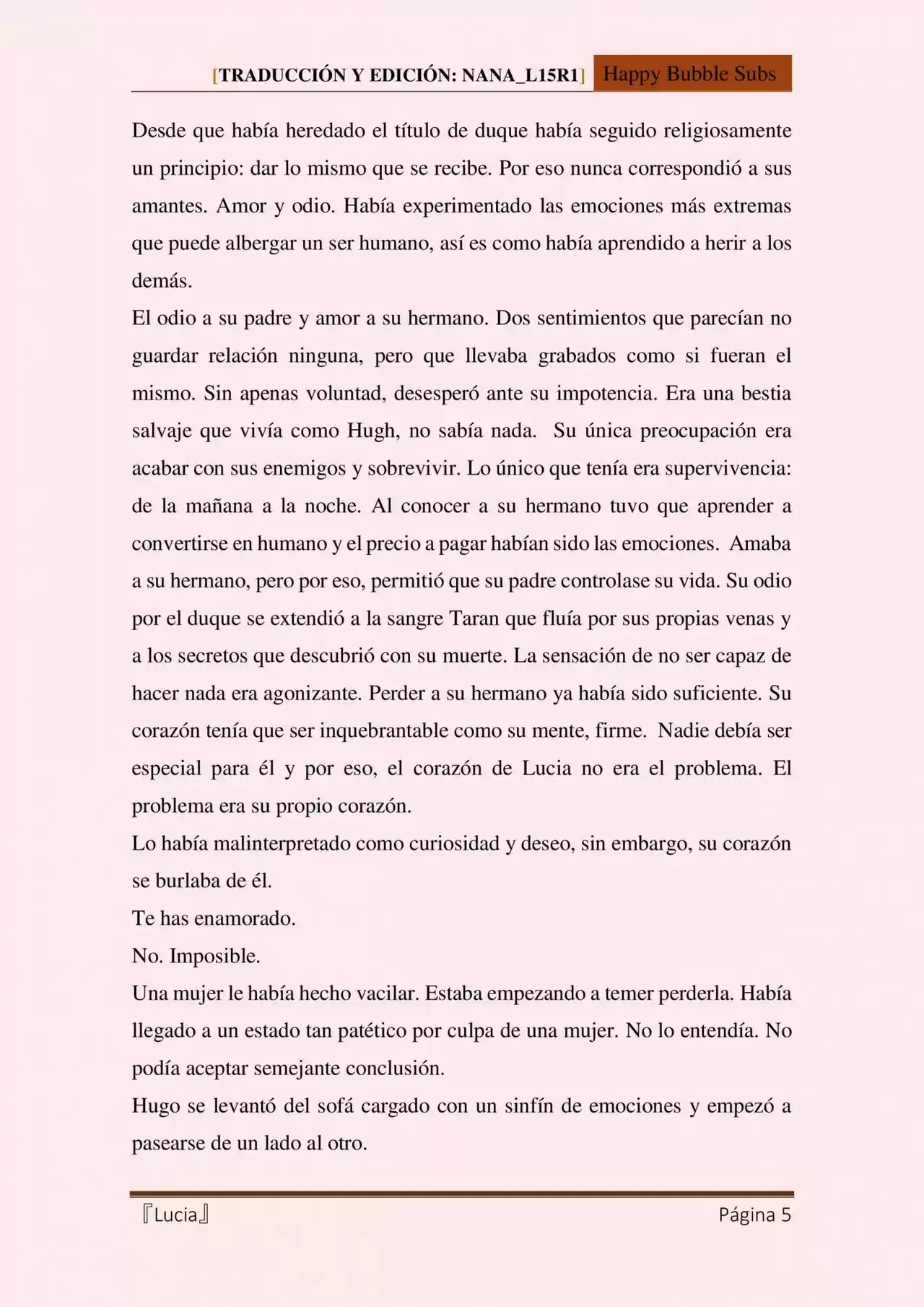 Lucia (Novela) - Capítulo 26 - Página 5 - LectorTMOo