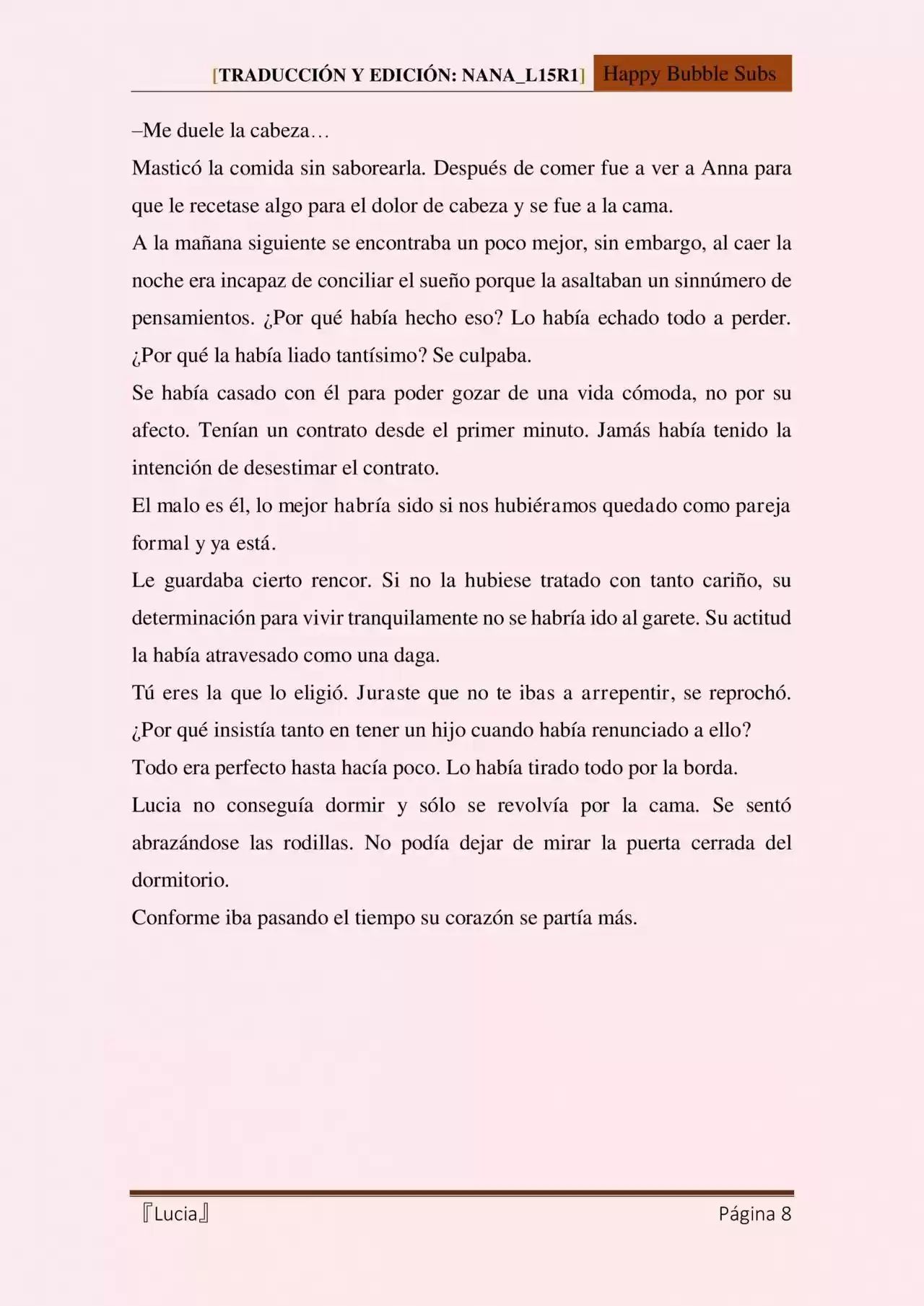 Lucia (Novela) - Capítulo 26 - Página 8 - LectorTMOo