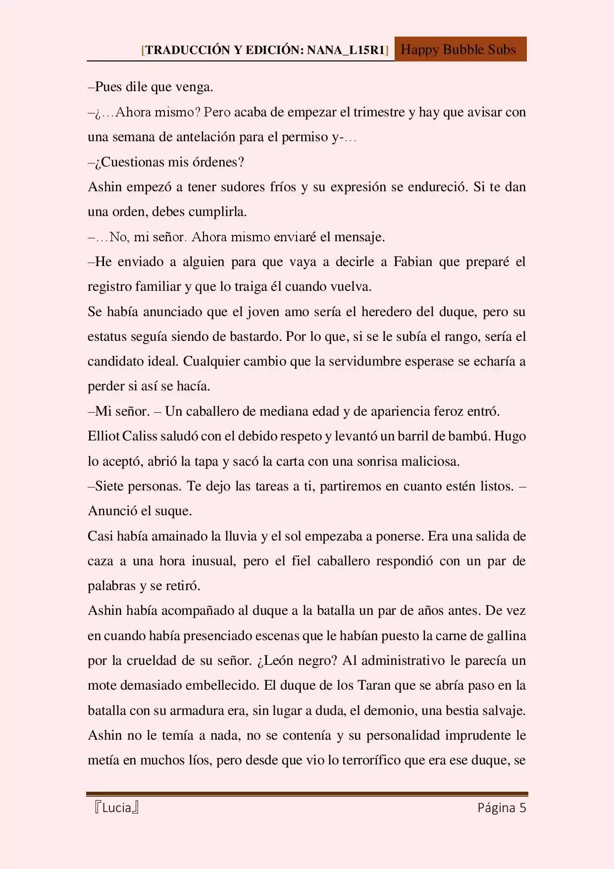 Lucia (Novela) - Capítulo 27 - Página 5 - LectorTMOo