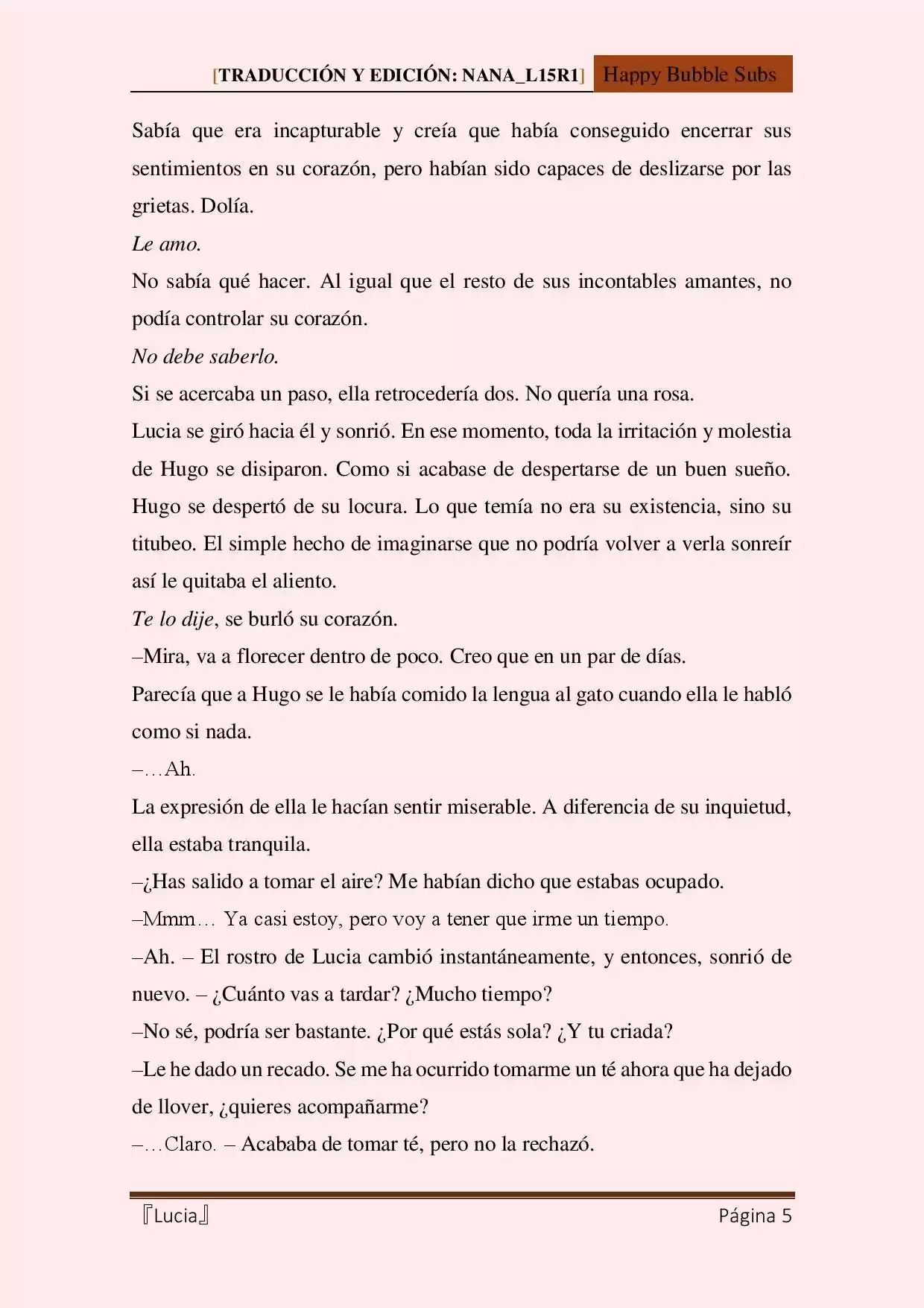 Lucia (Novela) - Capítulo 28 - Página 5 - LectorTMOo