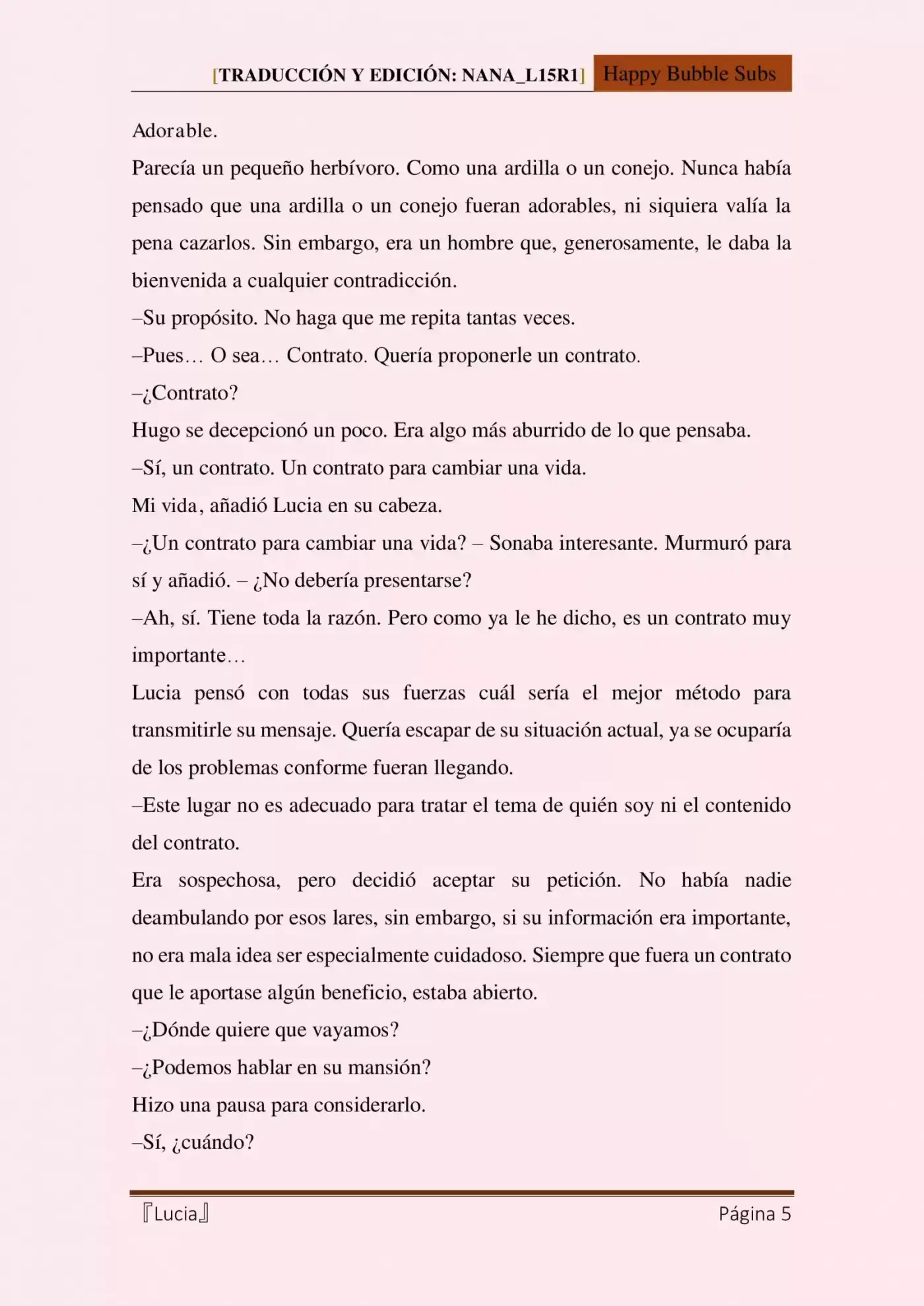 Lucia (Novela) - Capítulo 3 - Página 5 - LectorTMOo