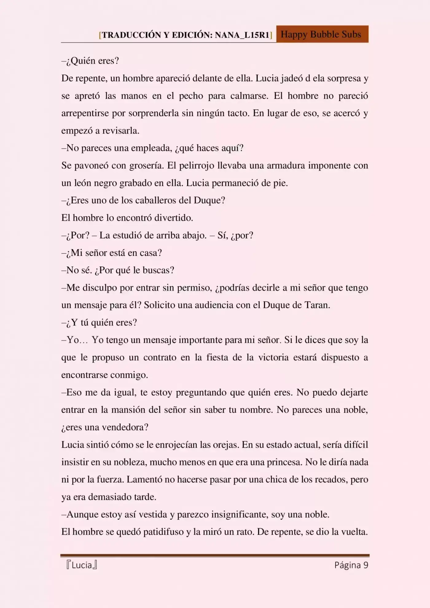 Lucia (Novela) - Capítulo 3 - Página 9 - LectorTMOo